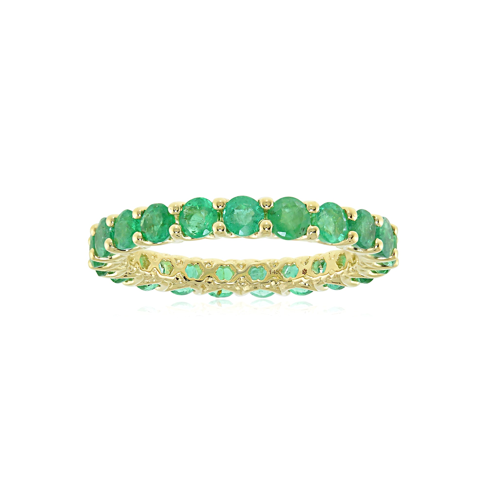The Hero 18K Precious Gemstone Eternity Band