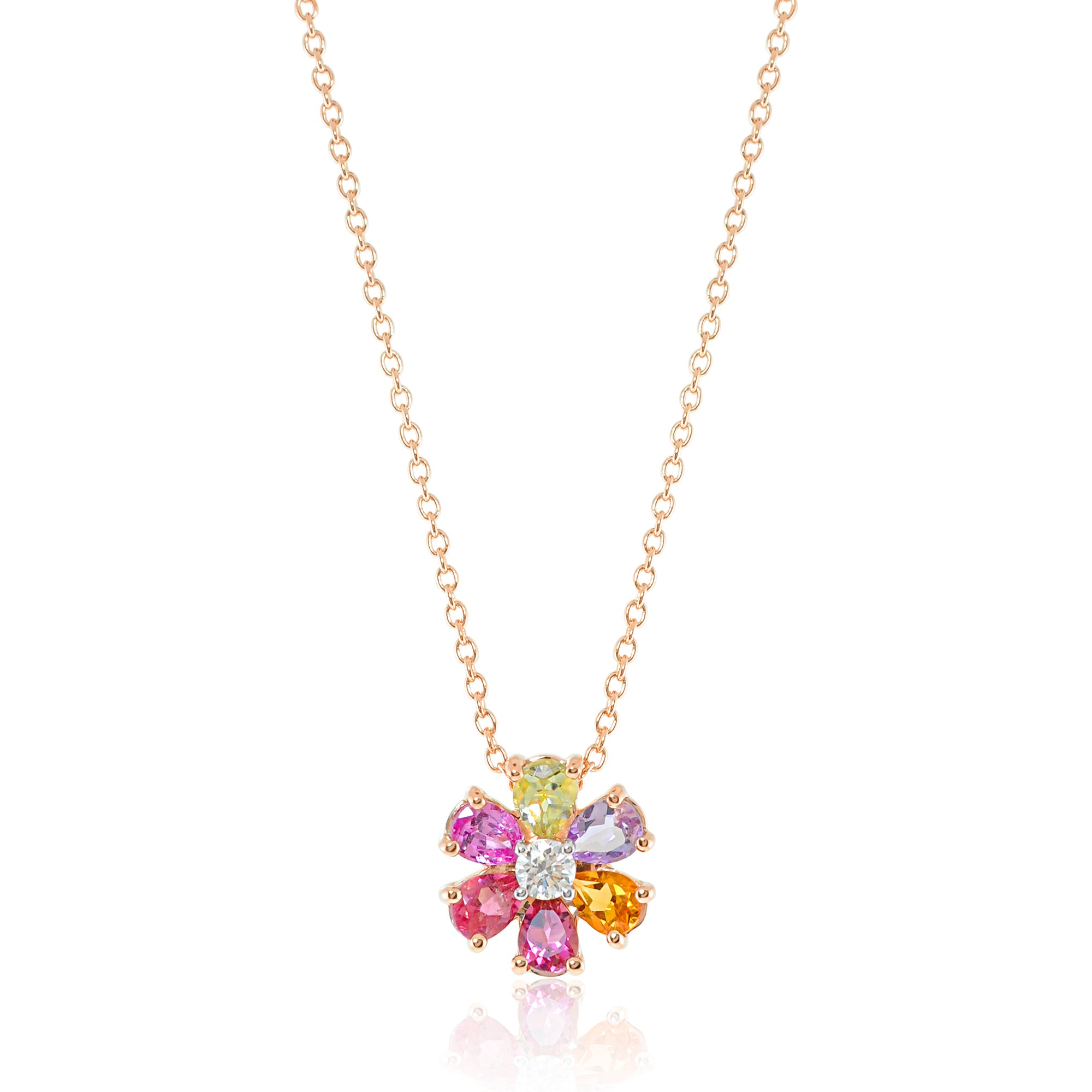 Flora 14K Gemstone Necklace