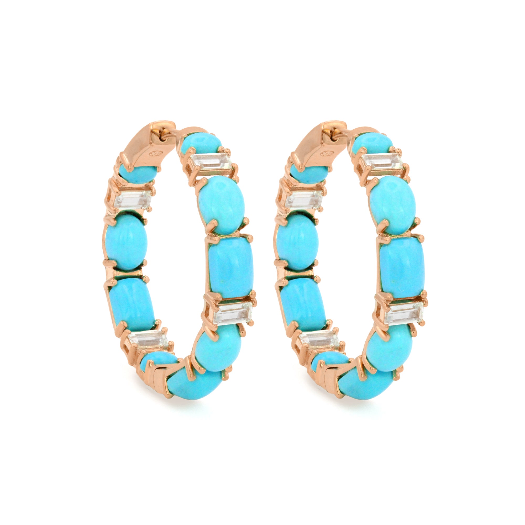 The Drama Queen 18K Gemstone Hoops