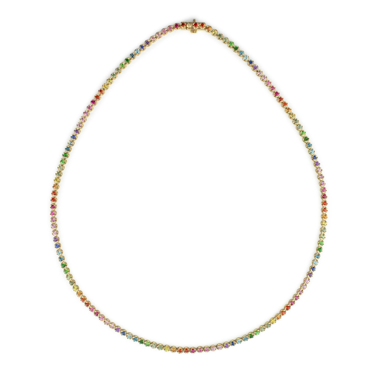The Signature 14K Gemstone Tennis Necklace