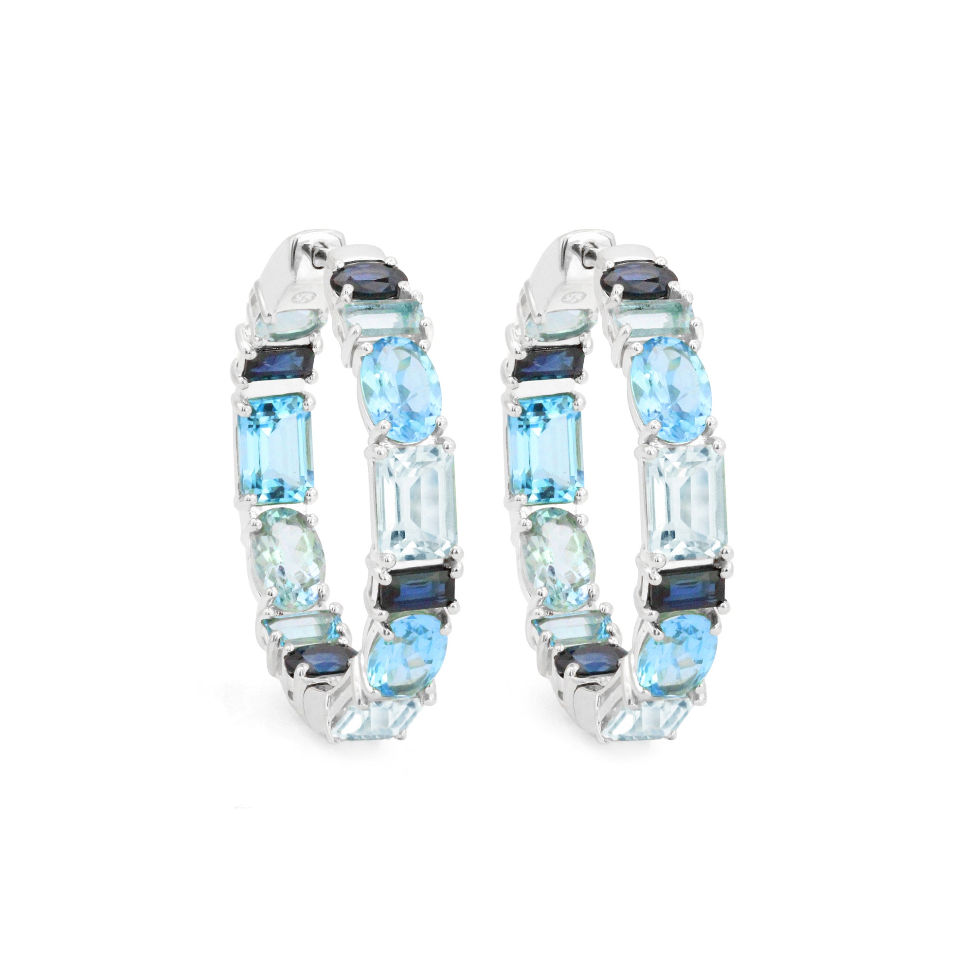 The Drama Queen 18K Gemstone Hoops