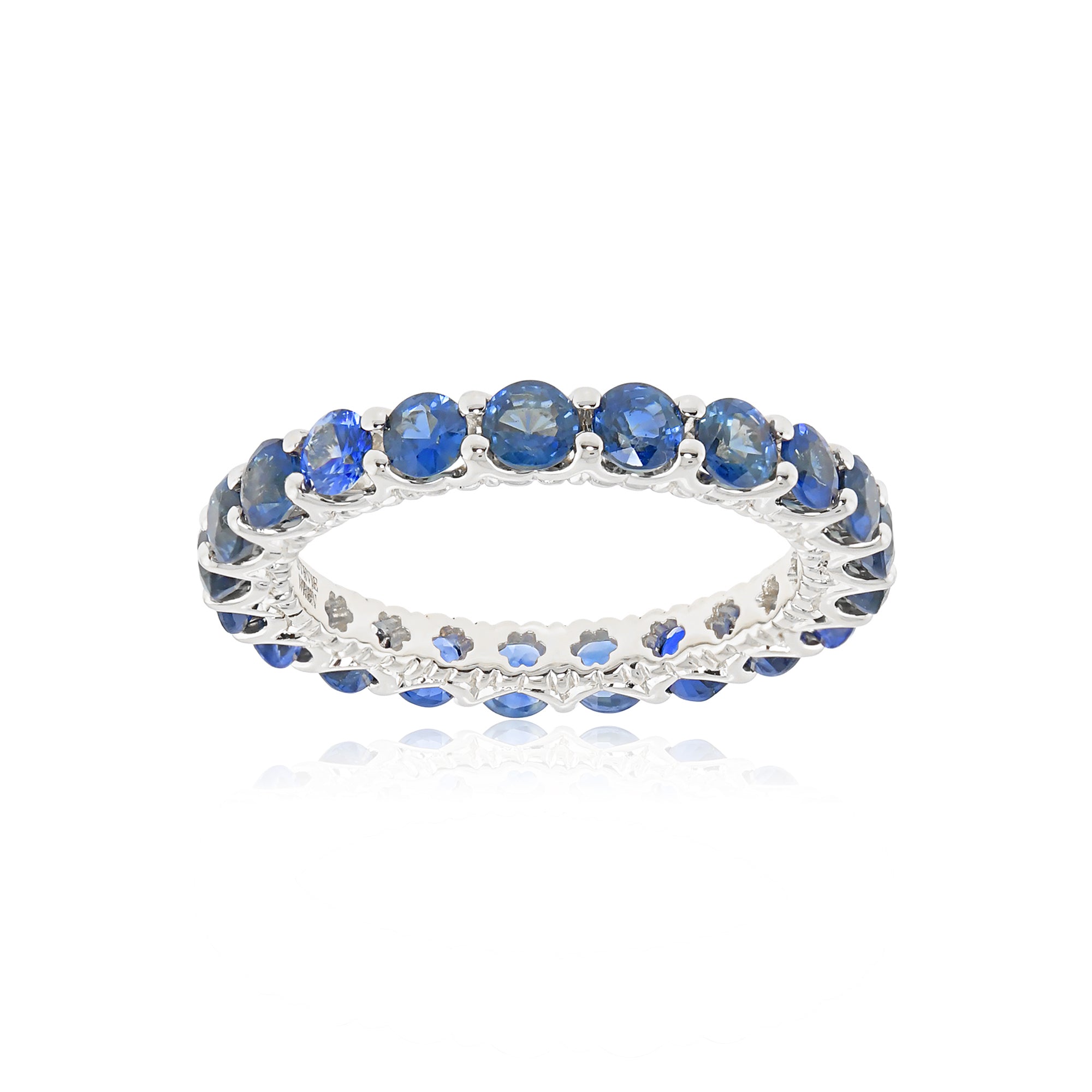 The Hero 18K Precious Gemstone Eternity Band