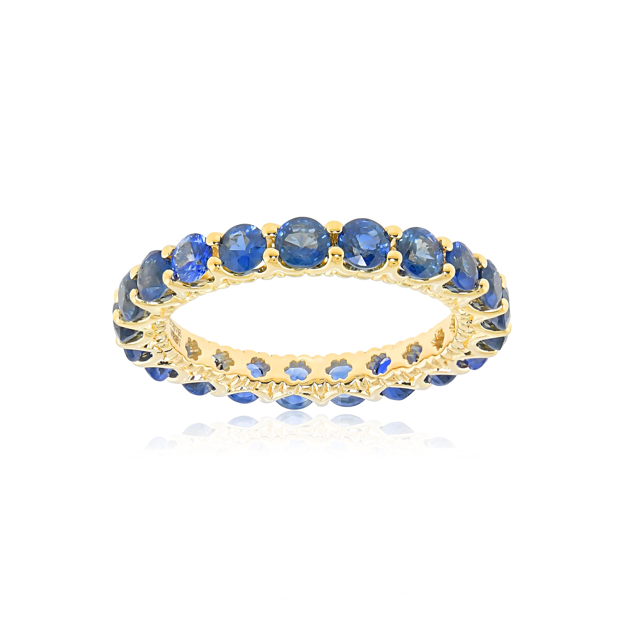The Hero 18K Precious Gemstone Eternity Band