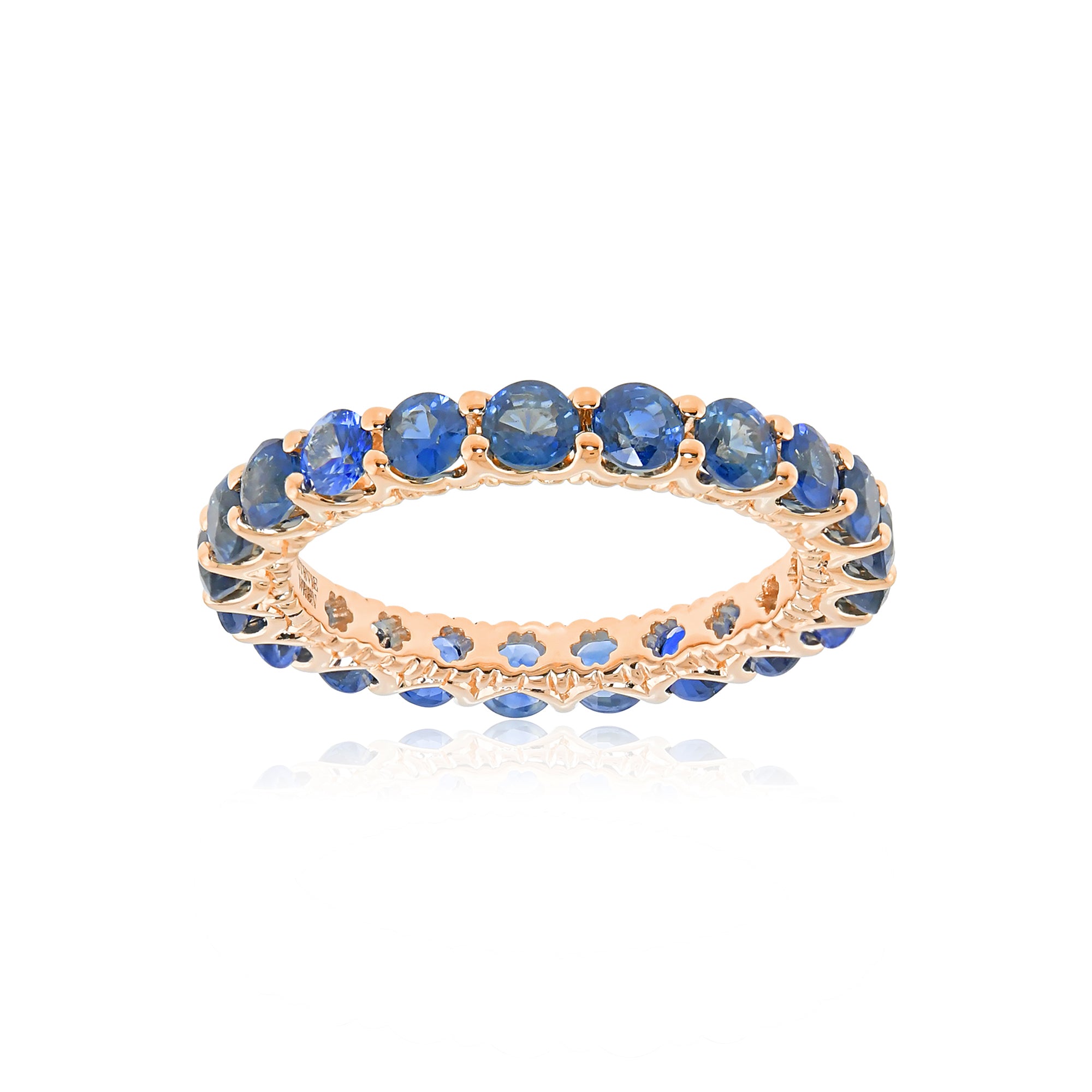 The Hero 18K Precious Gemstone Eternity Band