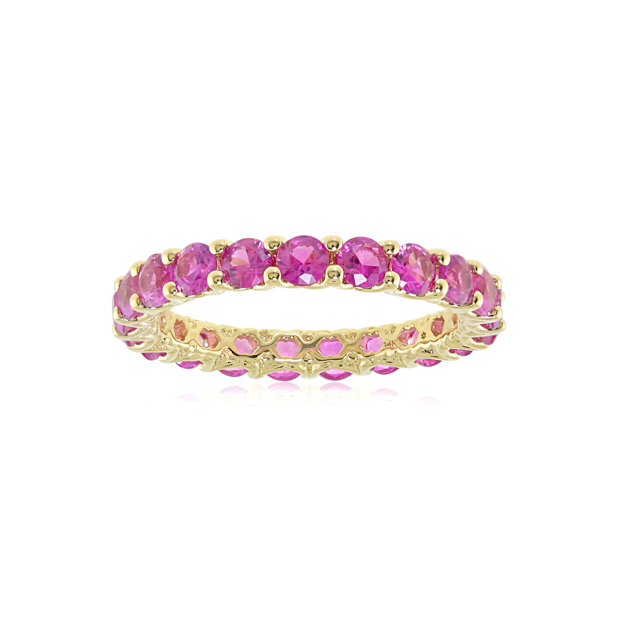 The Hero 18K Precious Gemstone Eternity Band