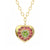 The Lover 14K Gemstone & Diamond Heart Necklace