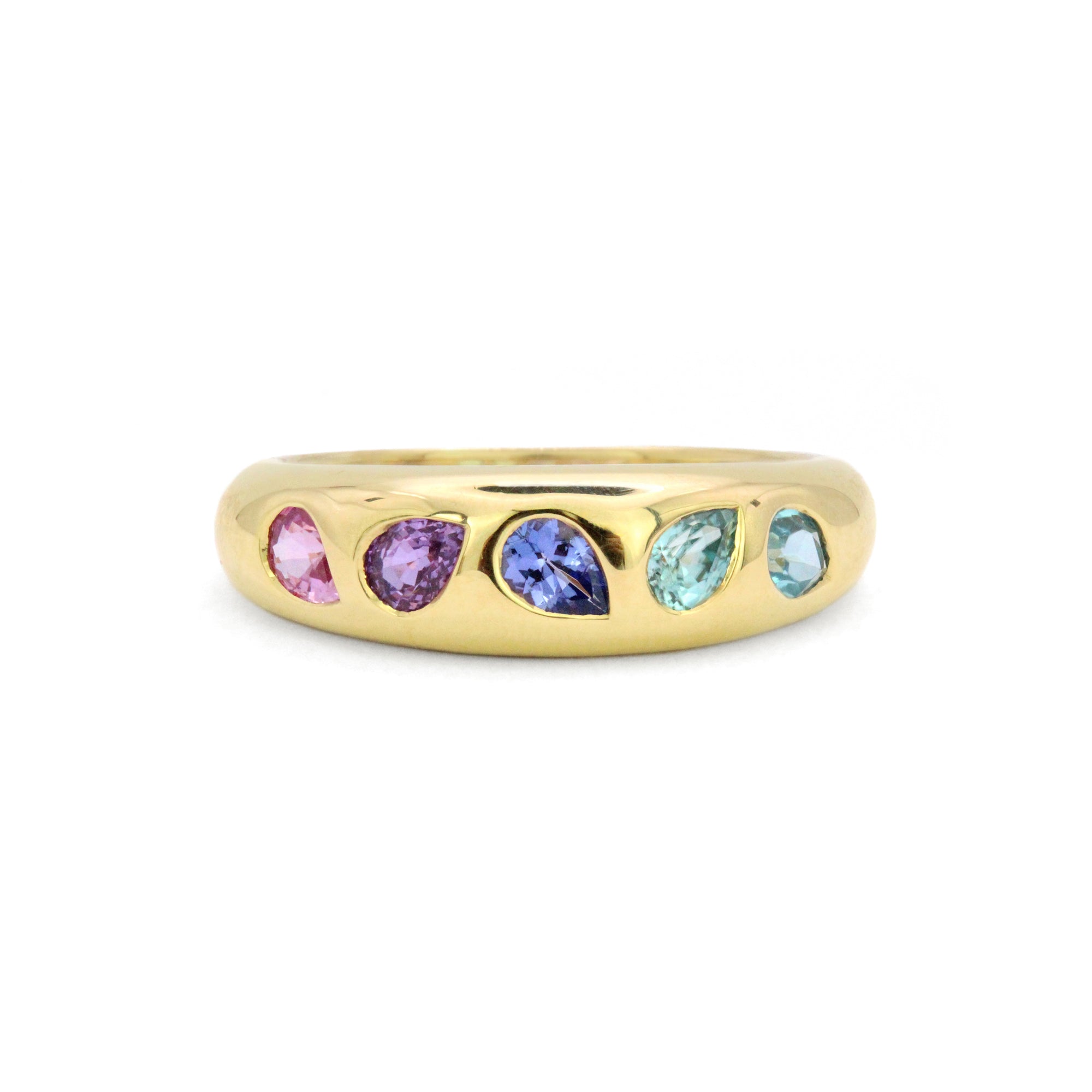 Ombre Sapphire and Gemstone Ring by Stevie Wren