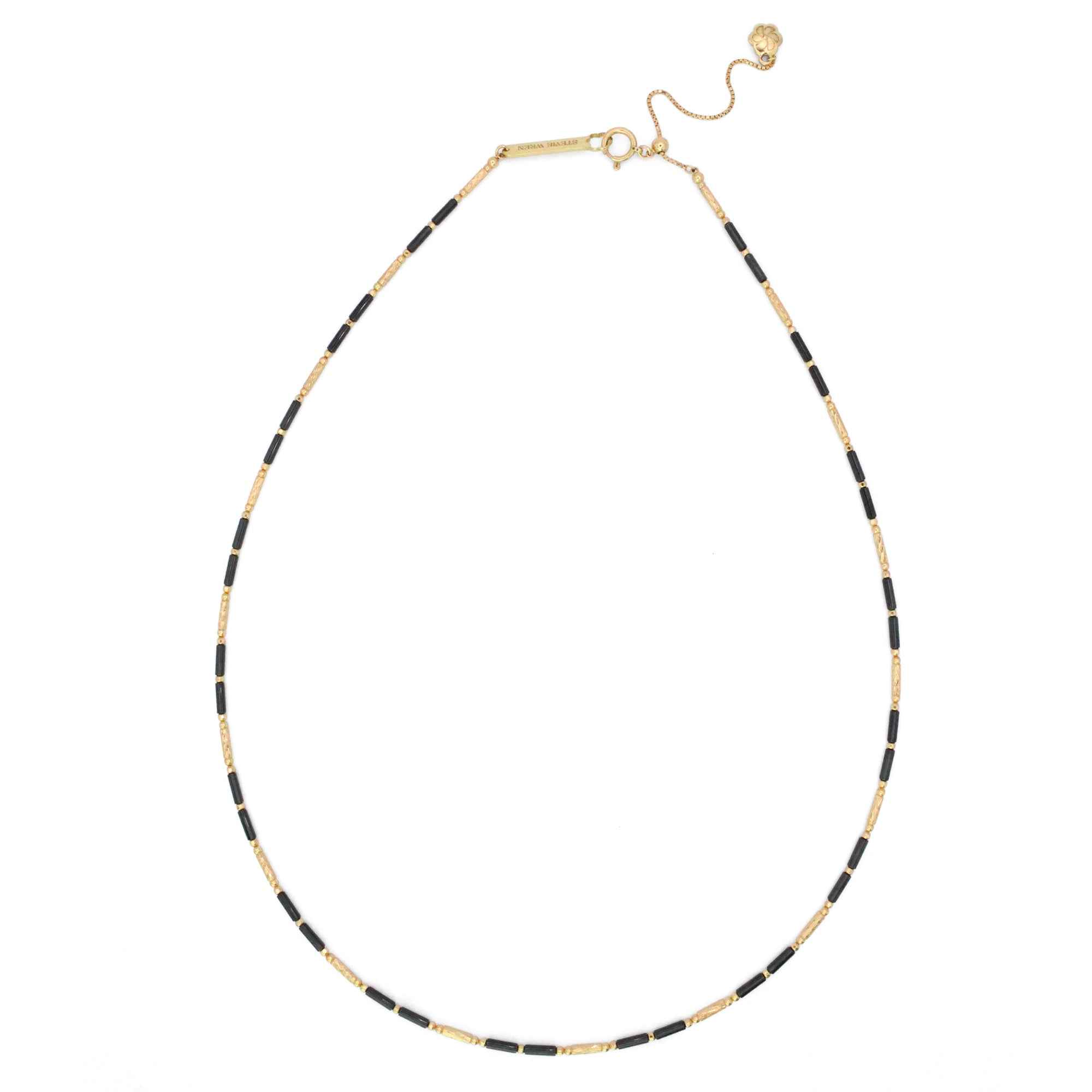 Handmade 18K Tube Beading Ceramic Chain