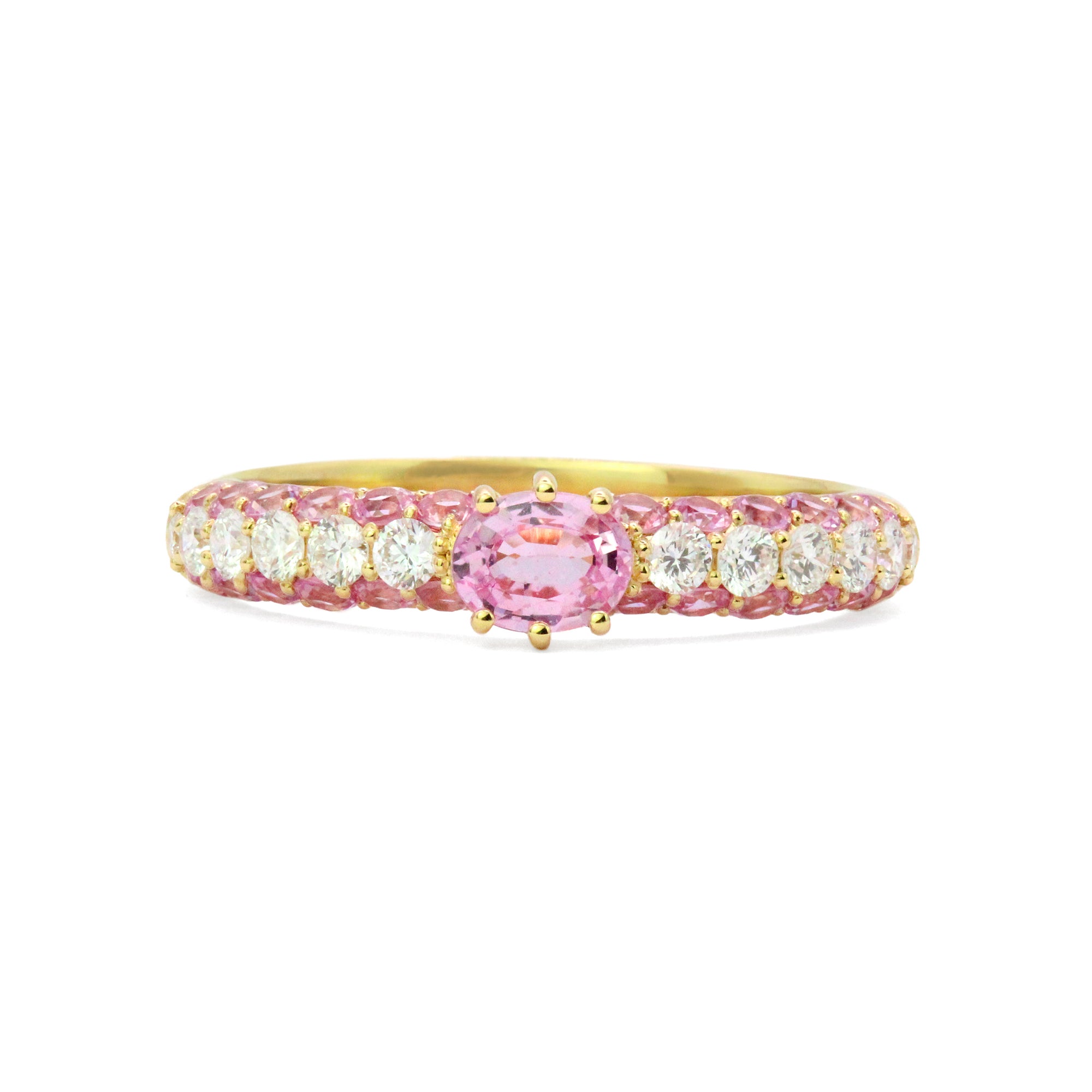The Cirque 18K Gemstone & Diamond Ring