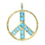 Nirvana 18K Gemstone Peace Pendant