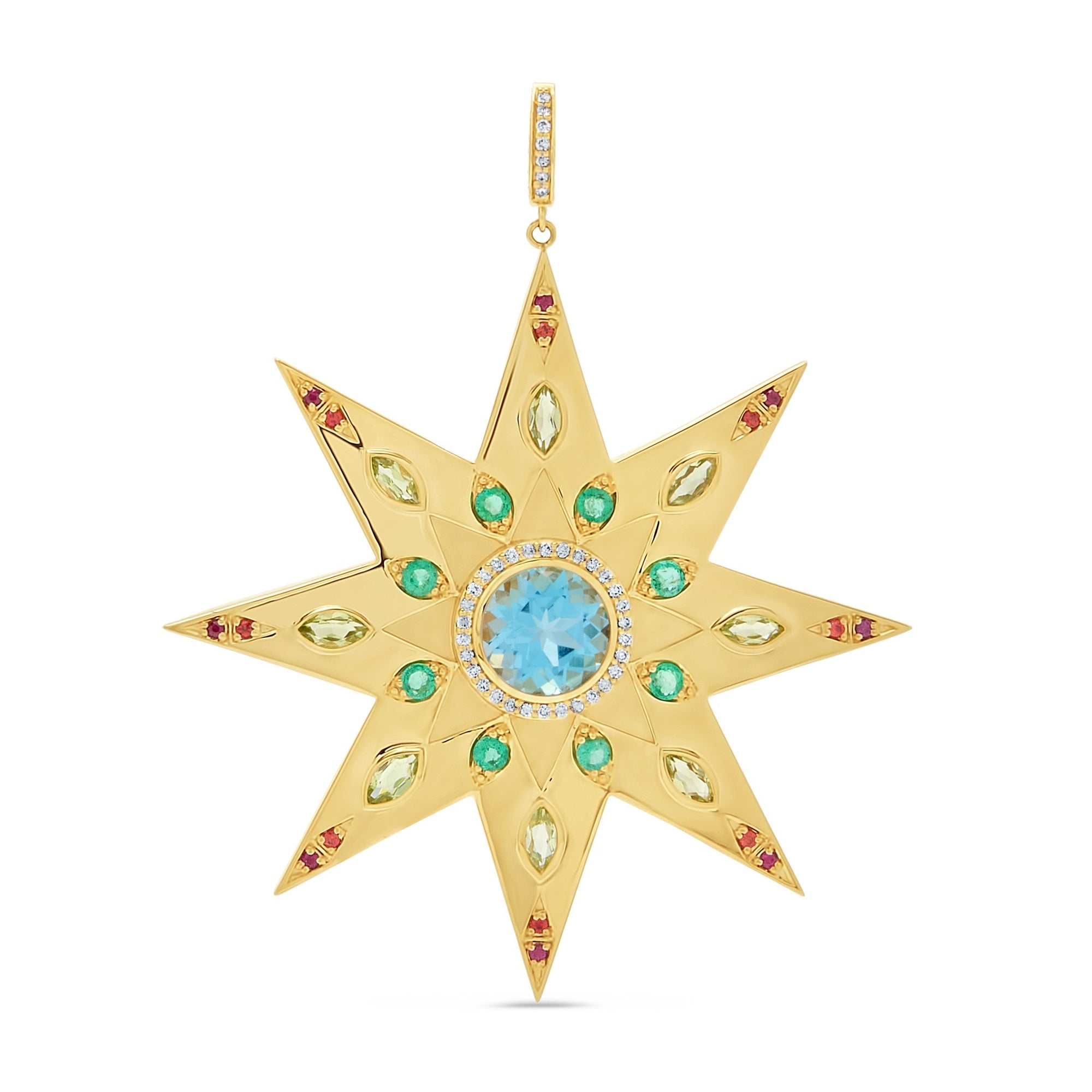 The Wanderstar 18K Gemstone Pendant