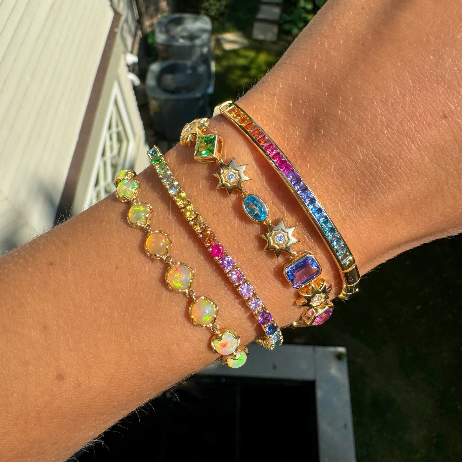 Interstellar 18K Gemstone Bracelet