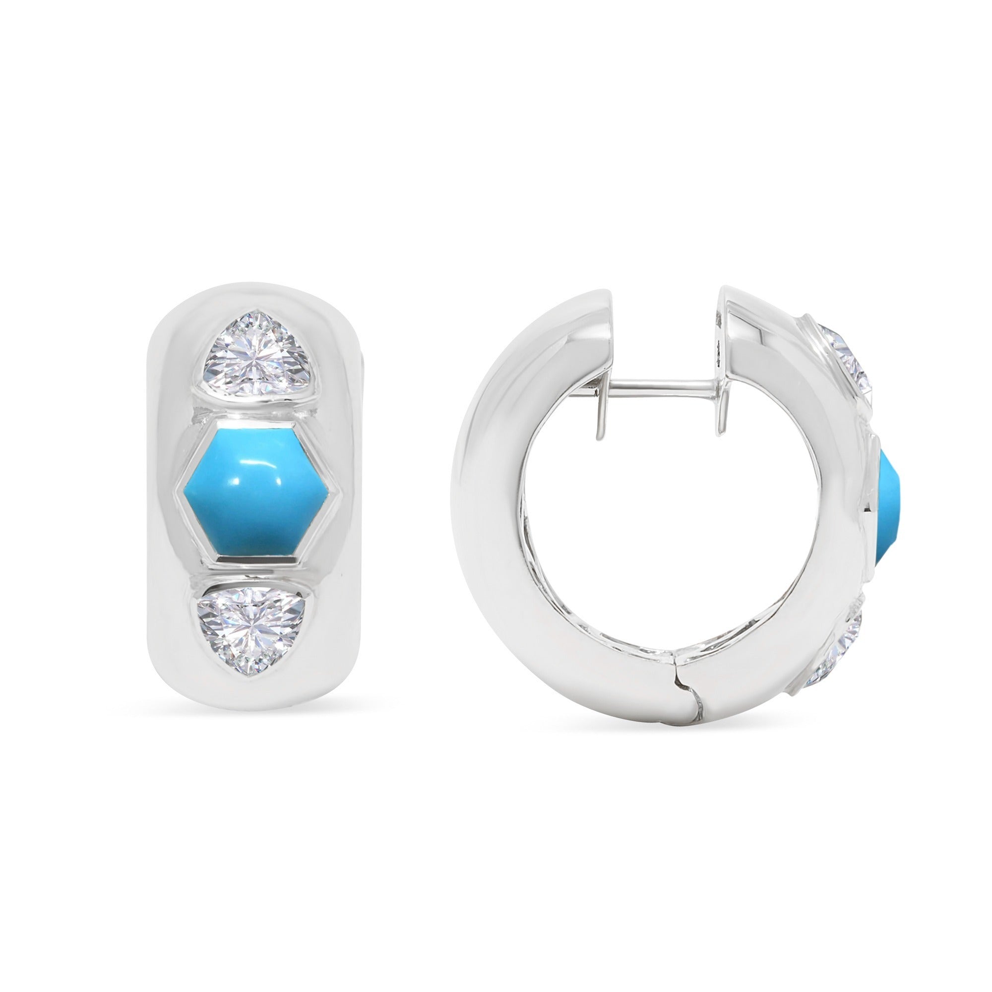 The Deal Breaker 18K Gemstone Hoops