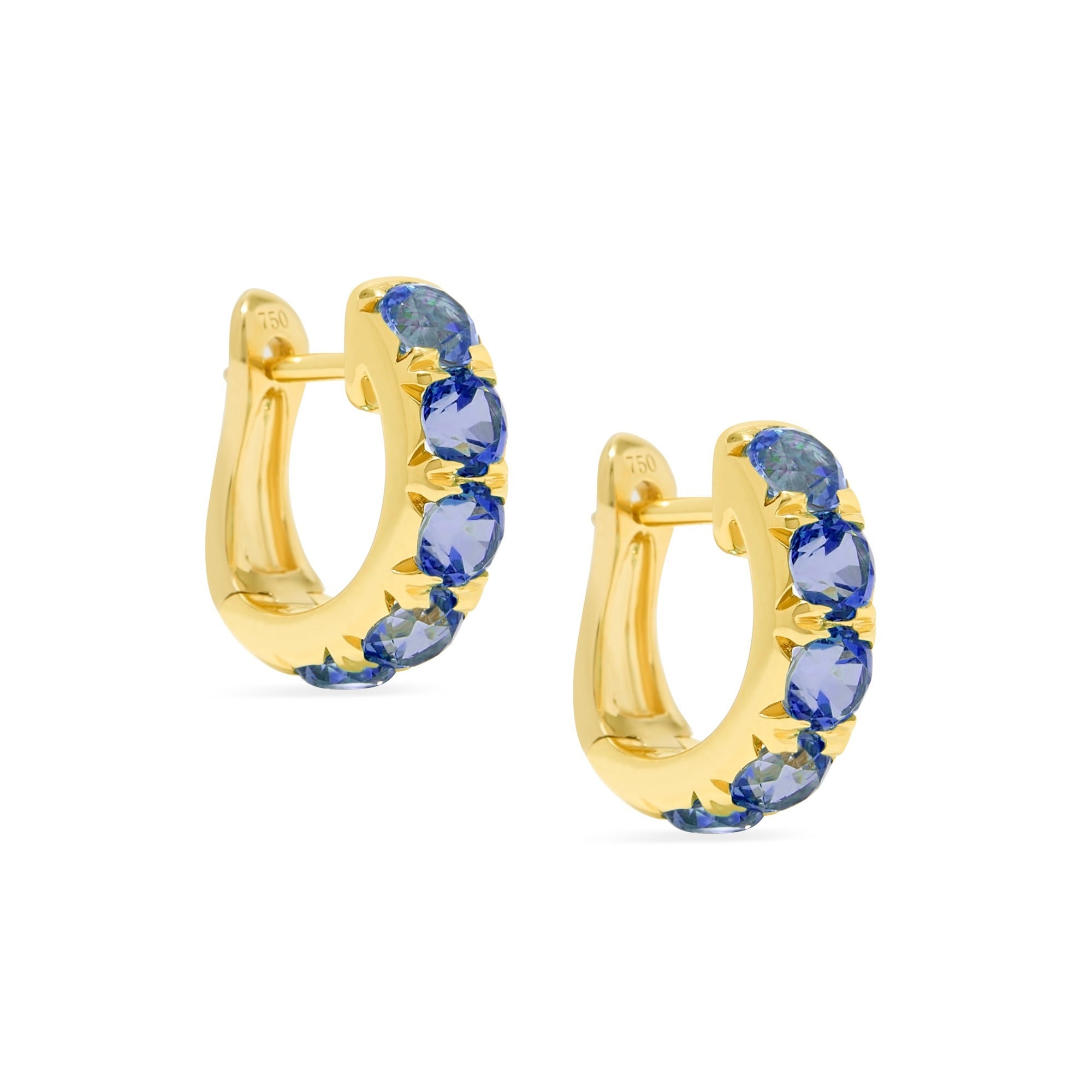 The Midi 18K Gemstone Hoops