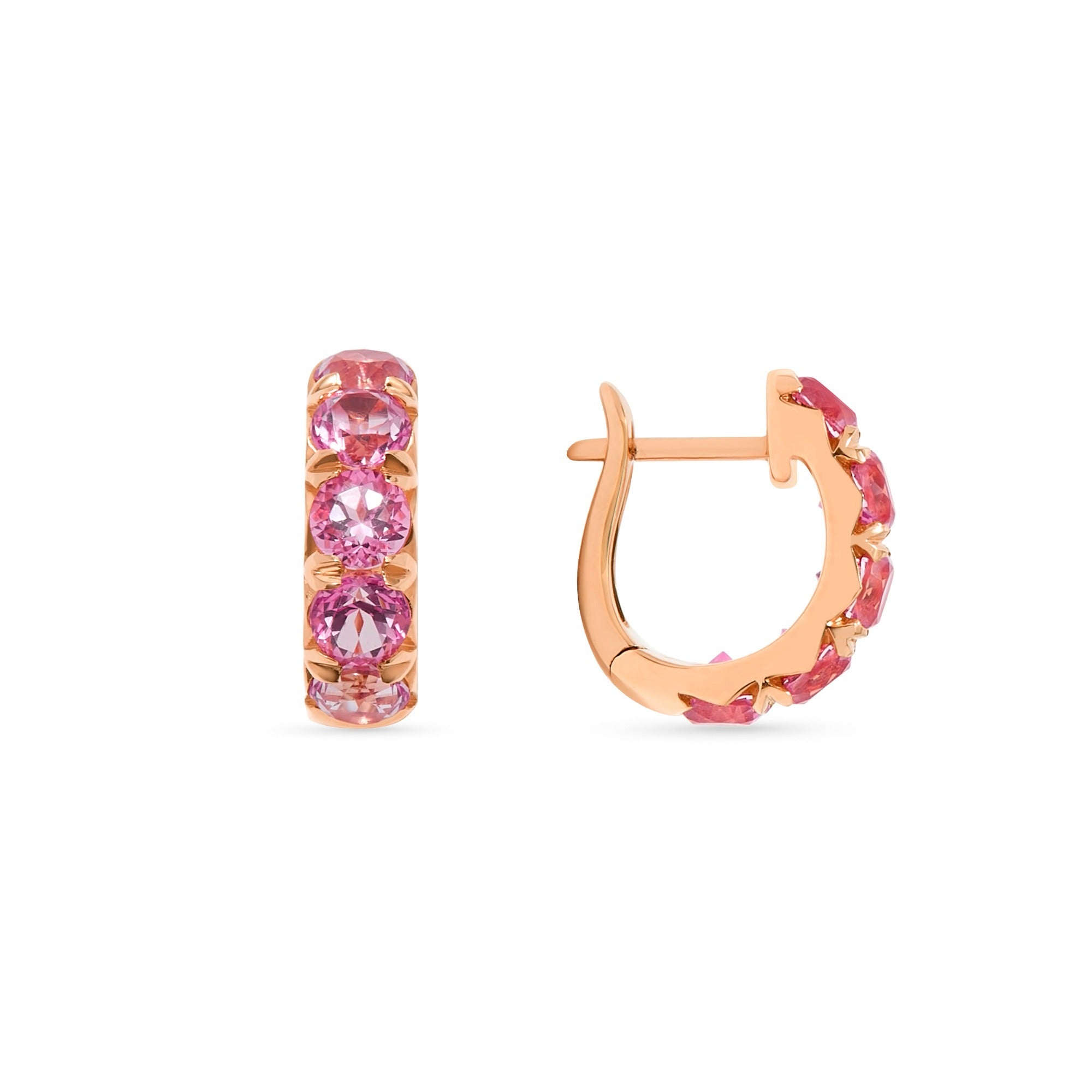 The Midi 18K Gemstone Hoops