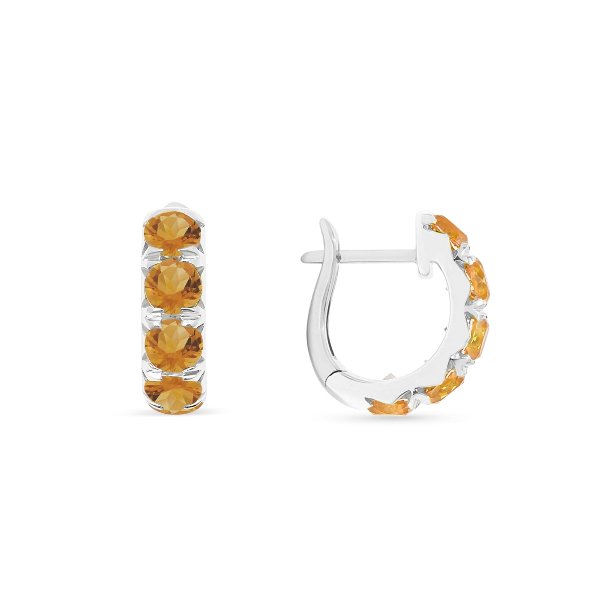 The Midi 18K Gemstone Hoops