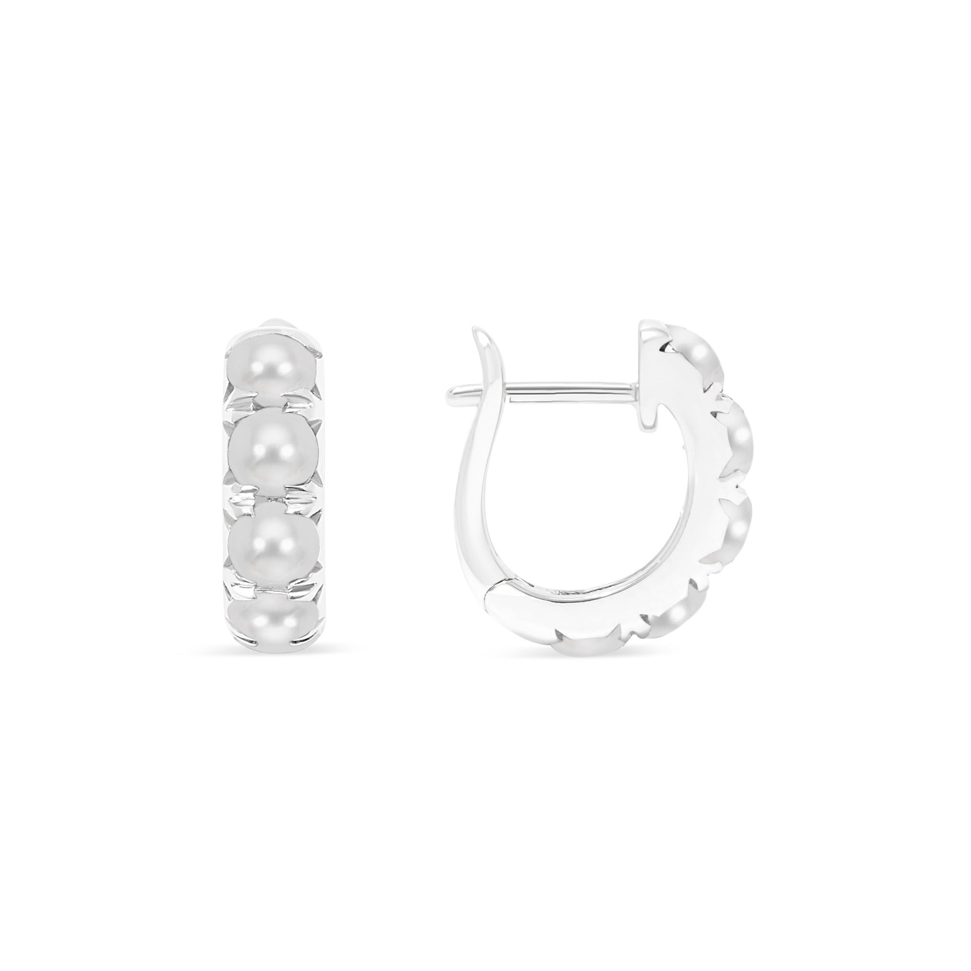The Midi 18K Gemstone Hoops