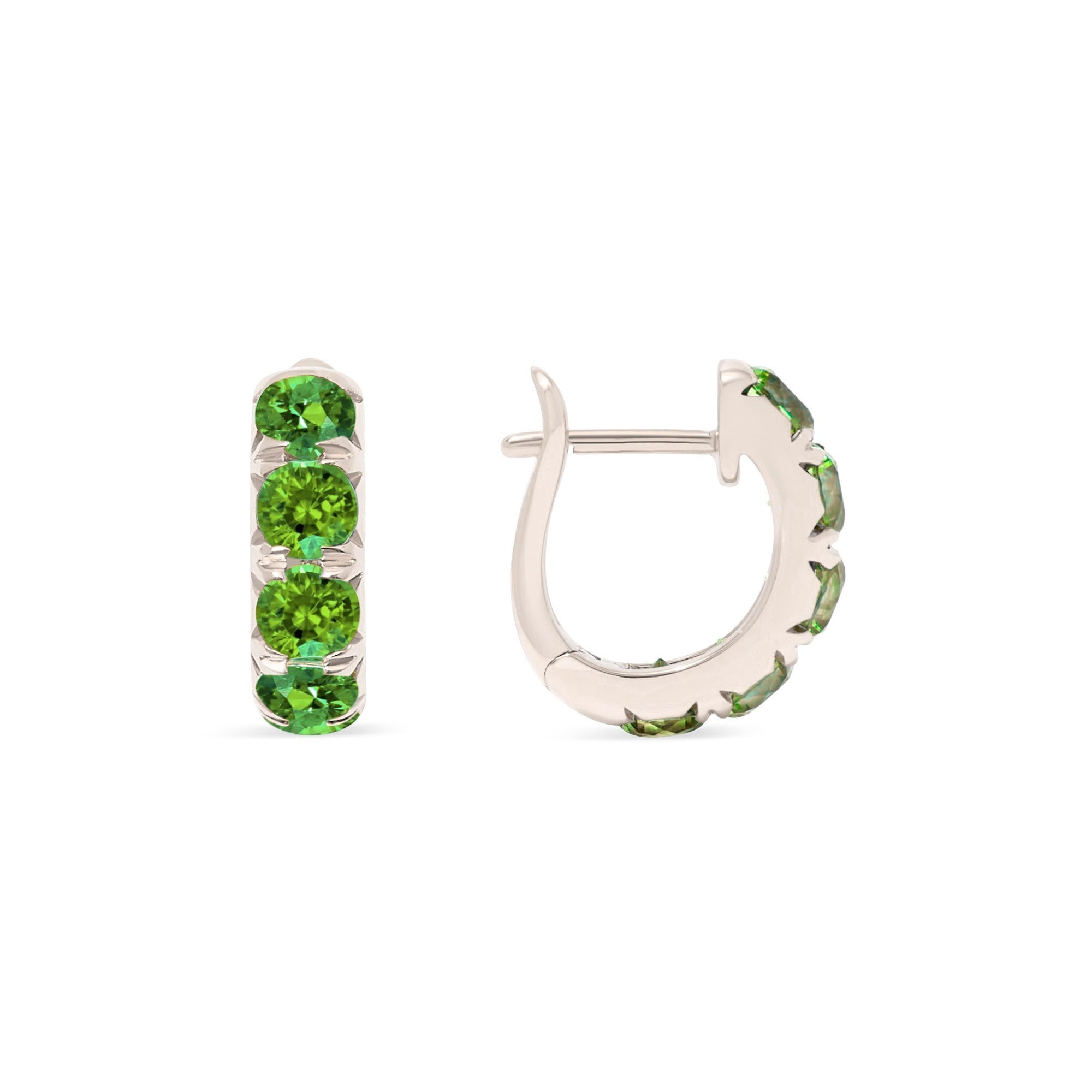 The Midi 18K Gemstone Hoops