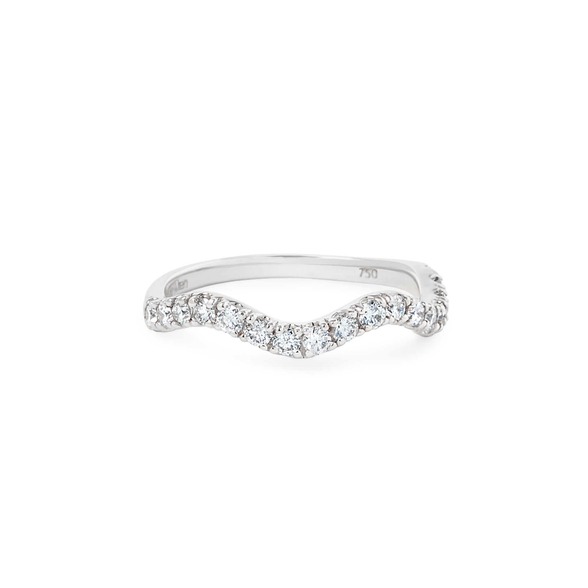 Luxury 18K Gold Wavy Ring with Diamonds and Mixed Gemstones
