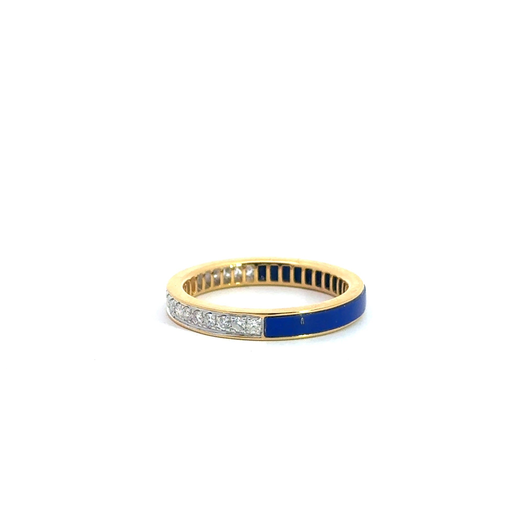 Selene 18K Gemstone & Diamond Band