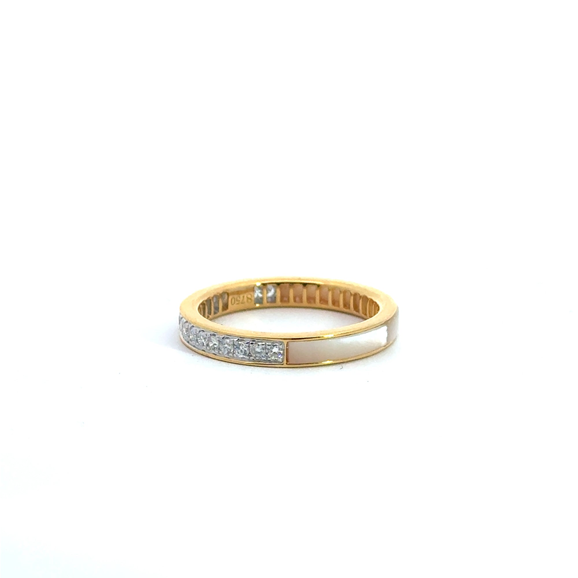 Selene 18K Gemstone & Diamond Band