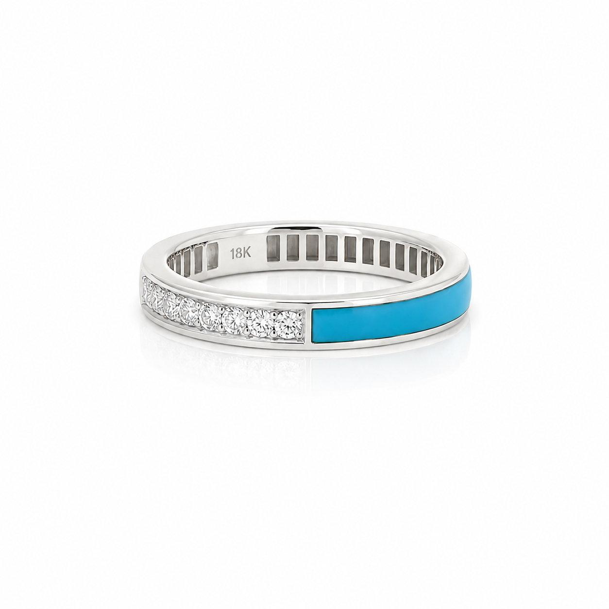 Selene 18K Gemstone & Diamond Band