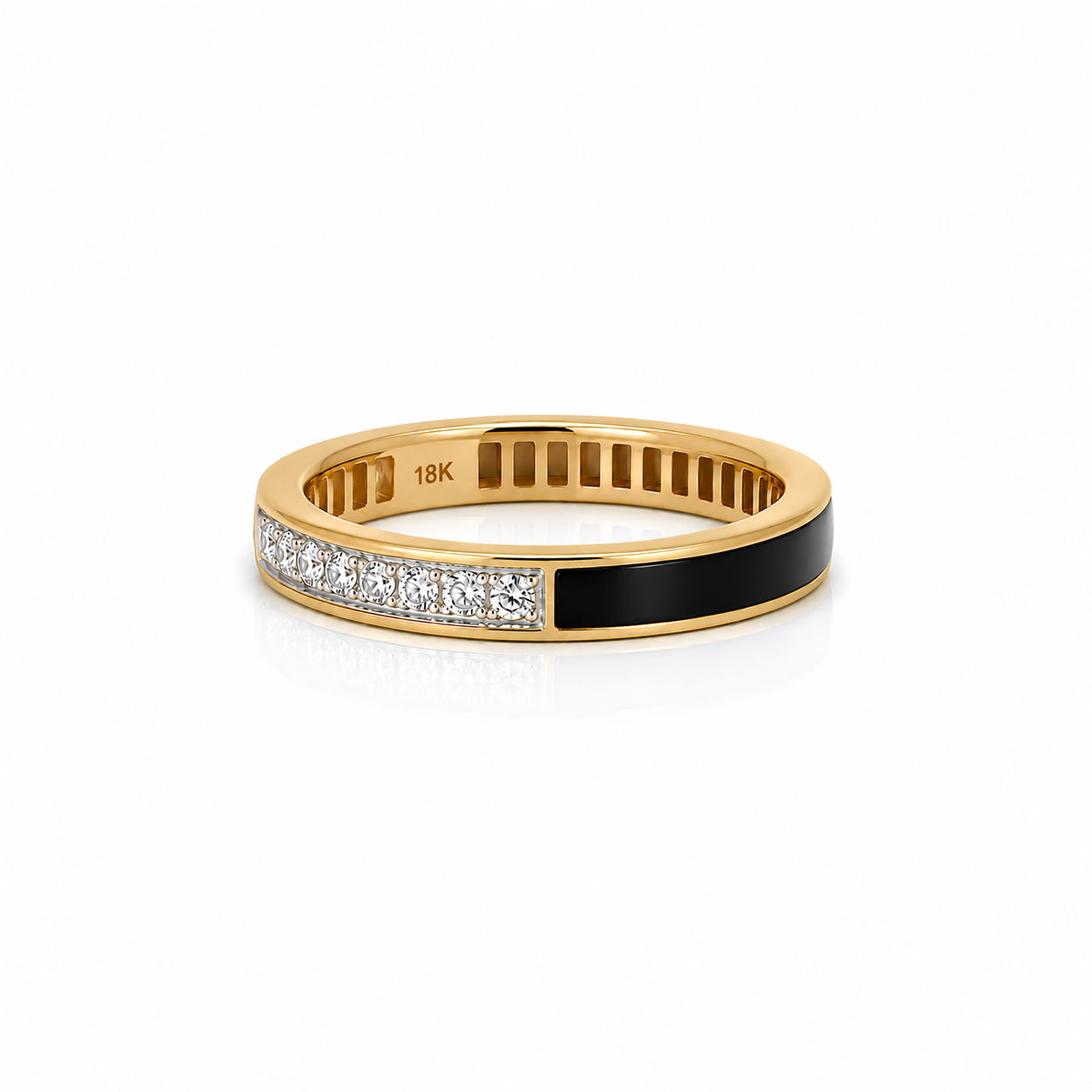 Selene 18K Gemstone & Diamond Band