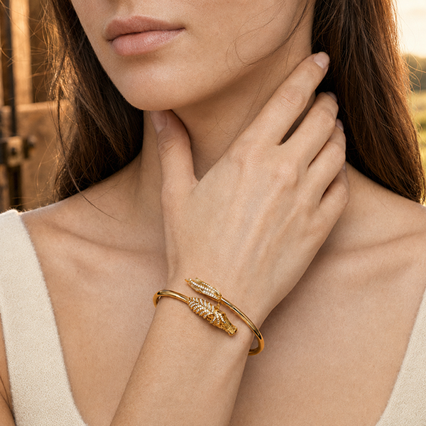 Diamond 18K Horse Bangle - Stevie Wren