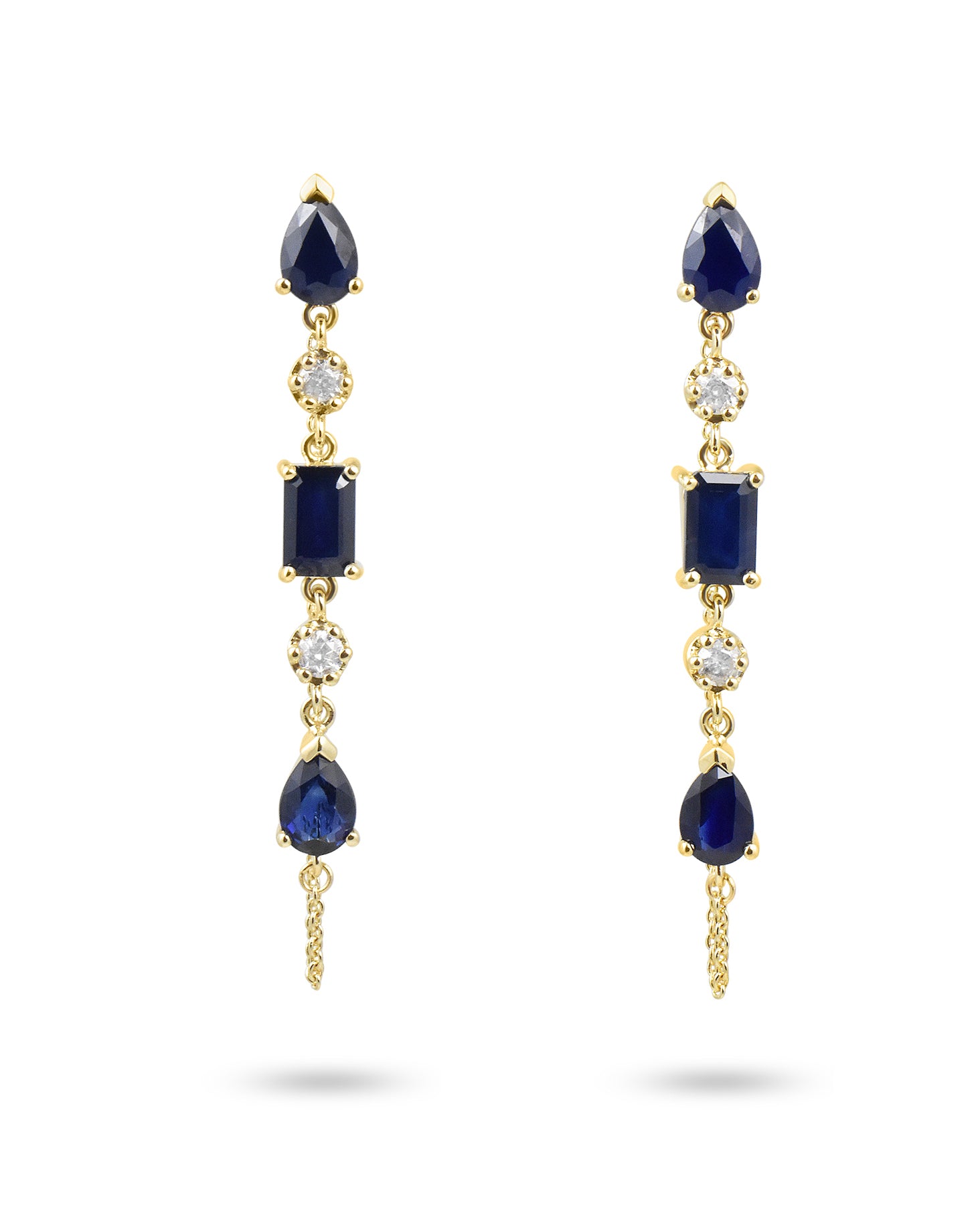 The Date Night 14K Gemstone Chain Dangles