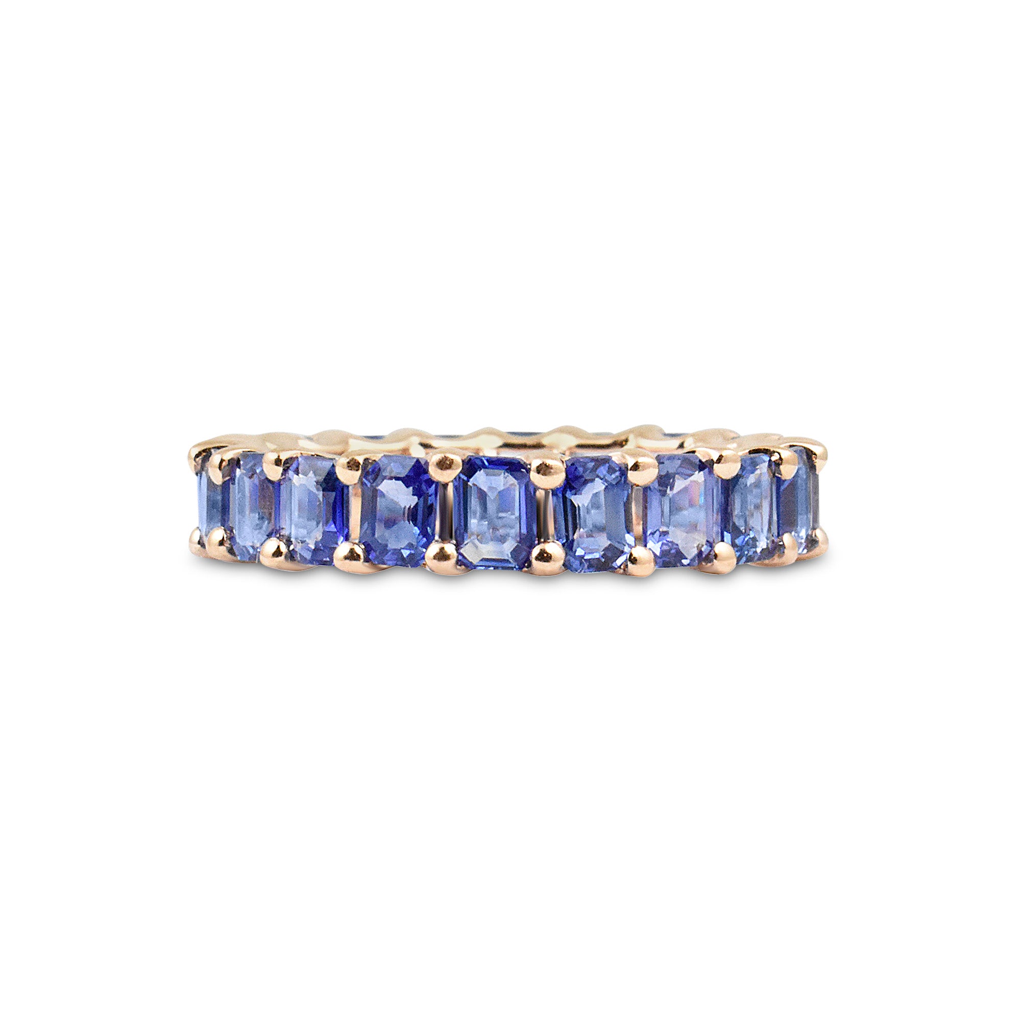 Ombre Gemstone Eternity Ring in 14K Gold