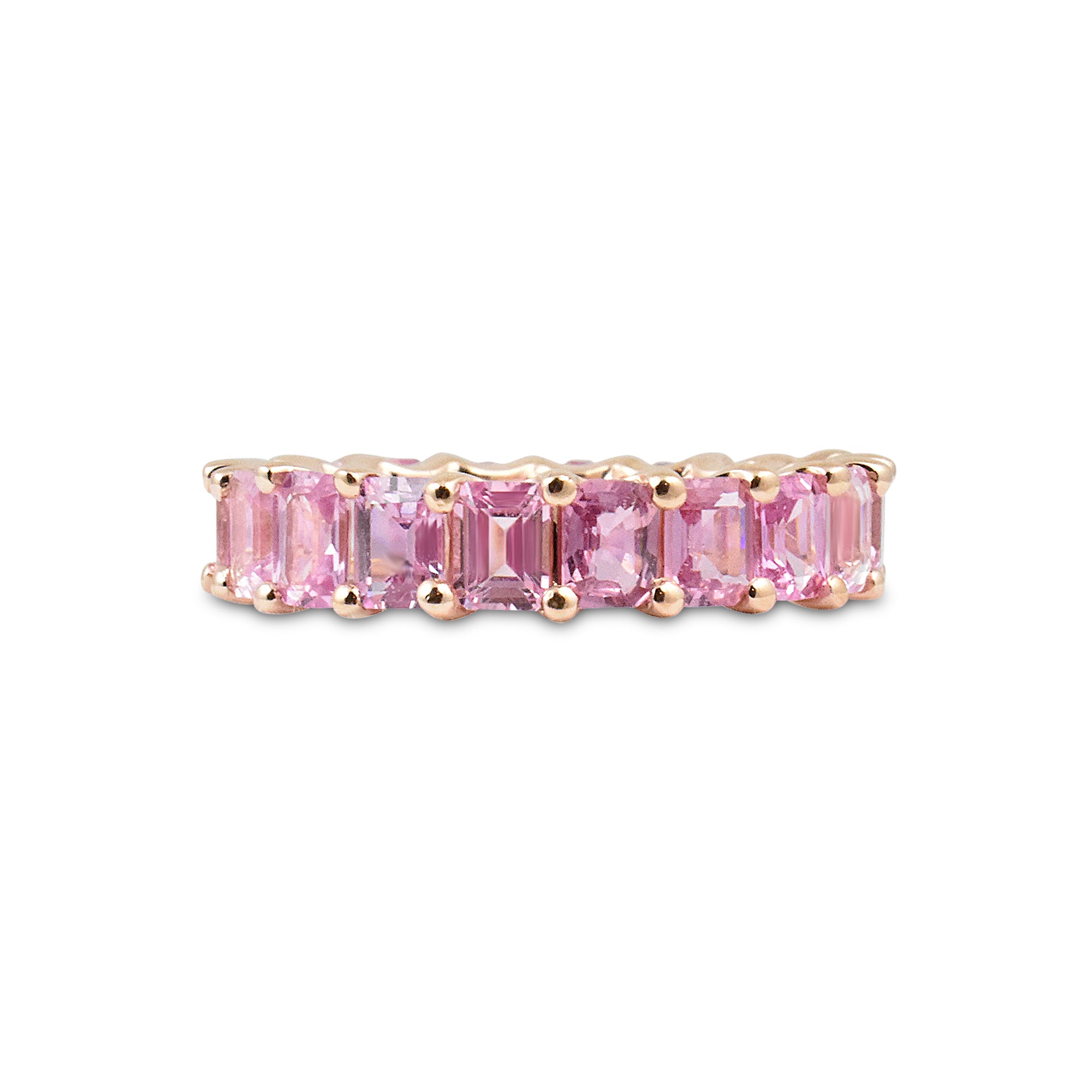 Ombre Gemstone Eternity Ring in 14K Gold