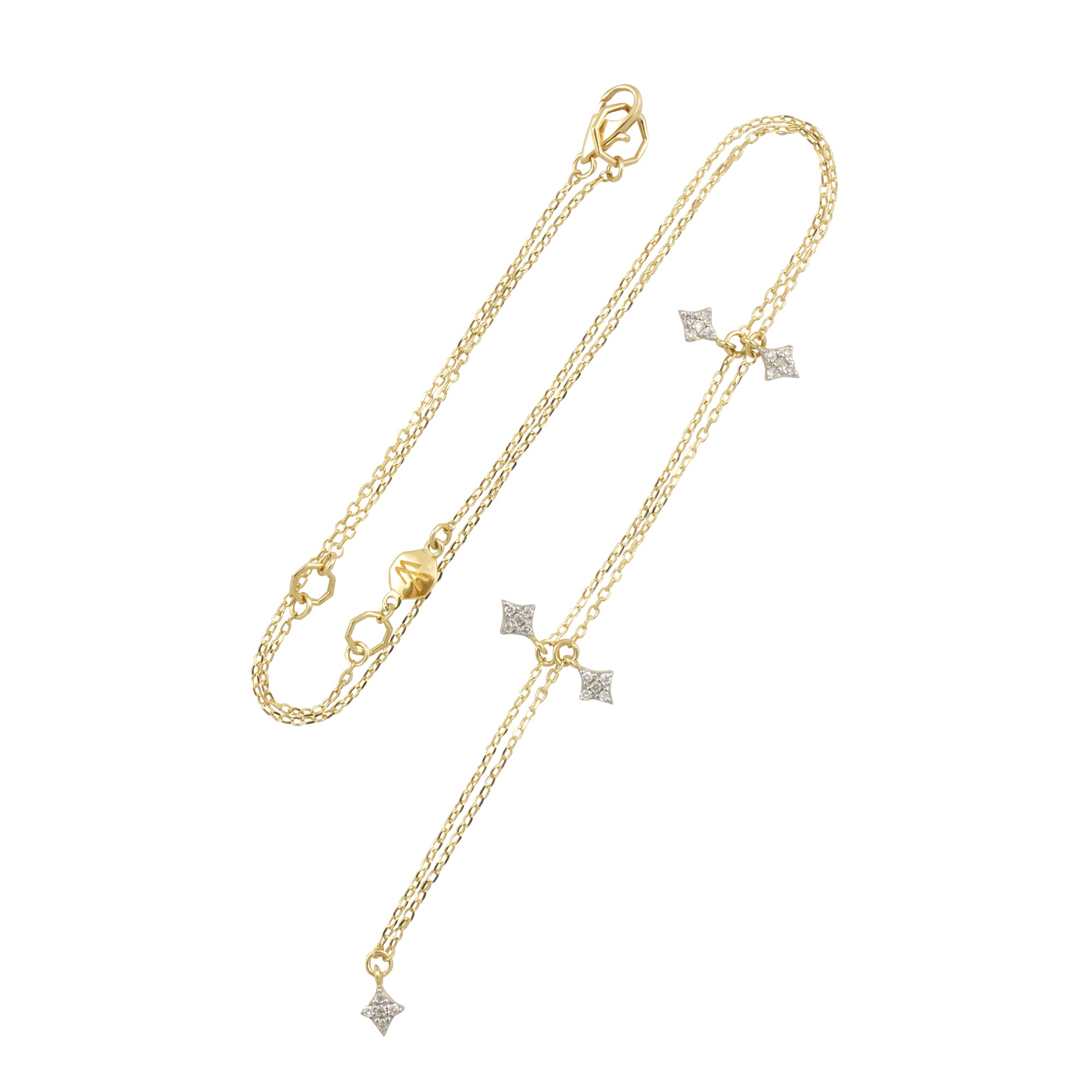 Northern Star 14K Diamond Charm Necklace