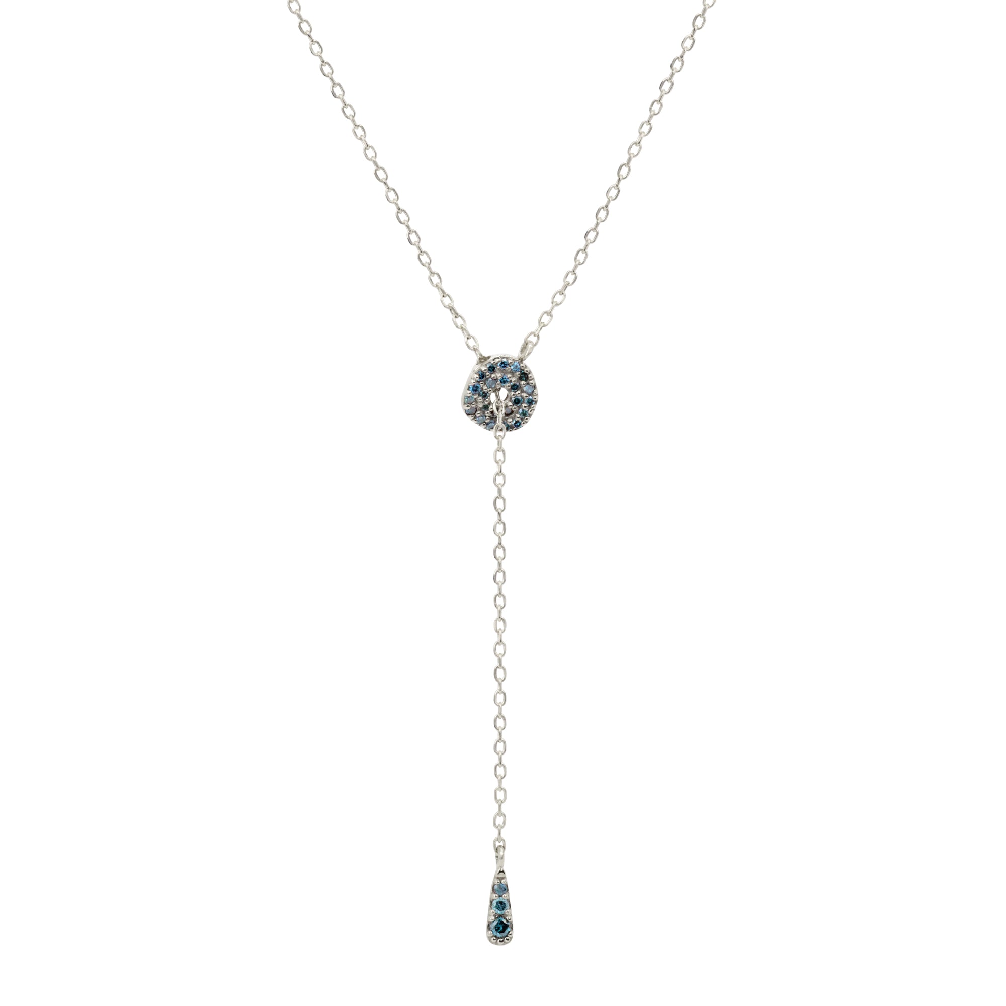 Collar con aro de diamantes de 14 quilates