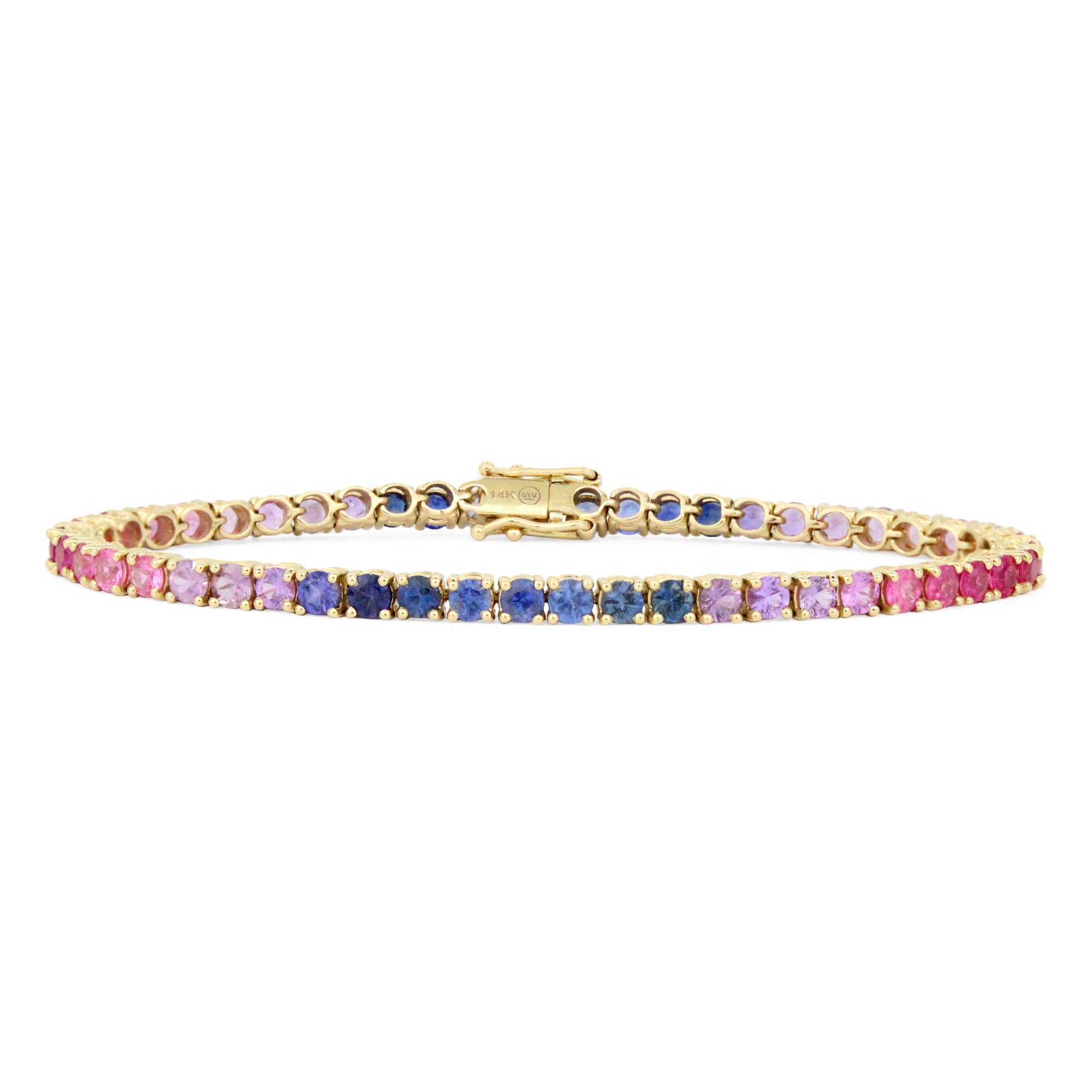 Ombre Tennis Bracelet in 14K Gold By Stevie Wren