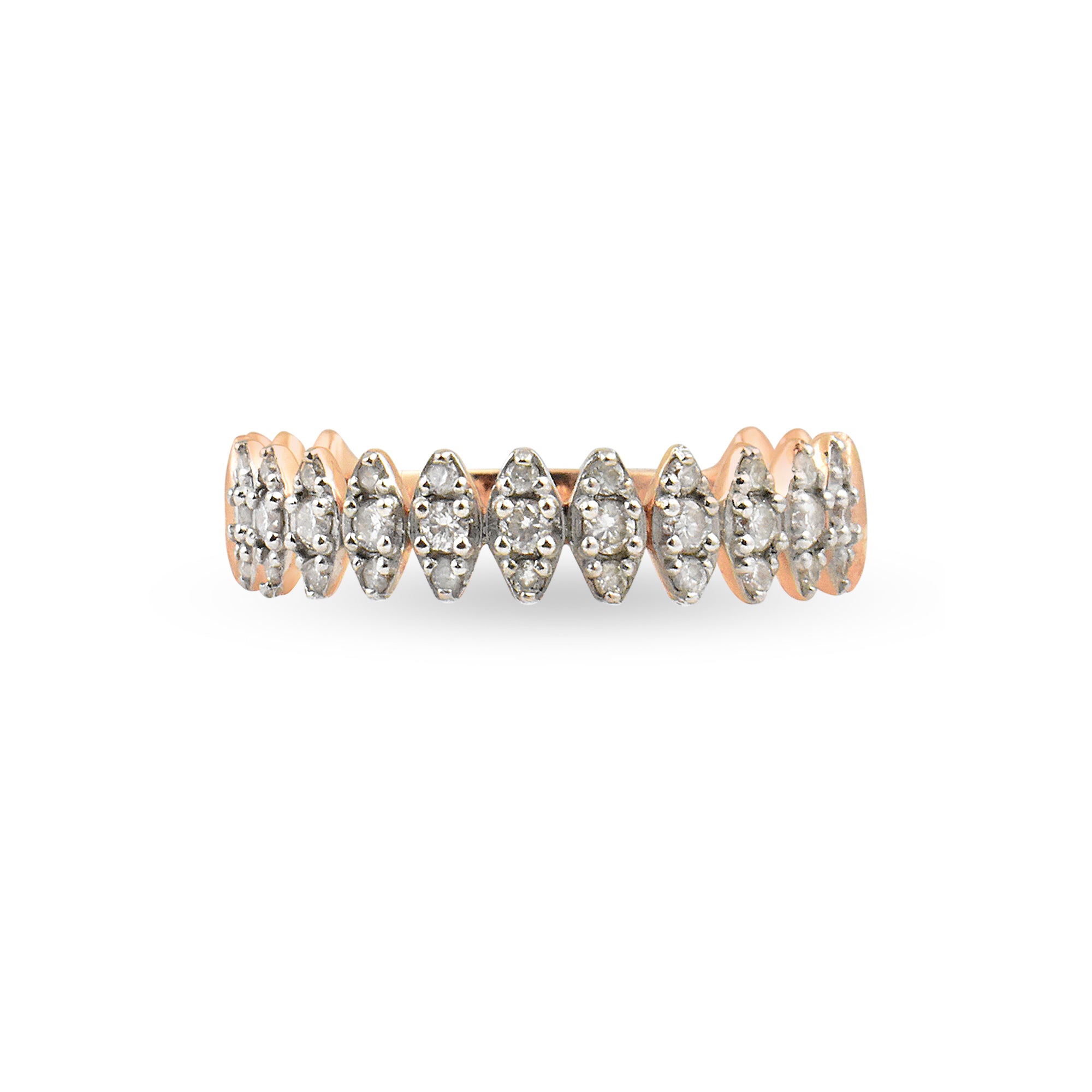 Diamond 14K Zig-Zag Ring