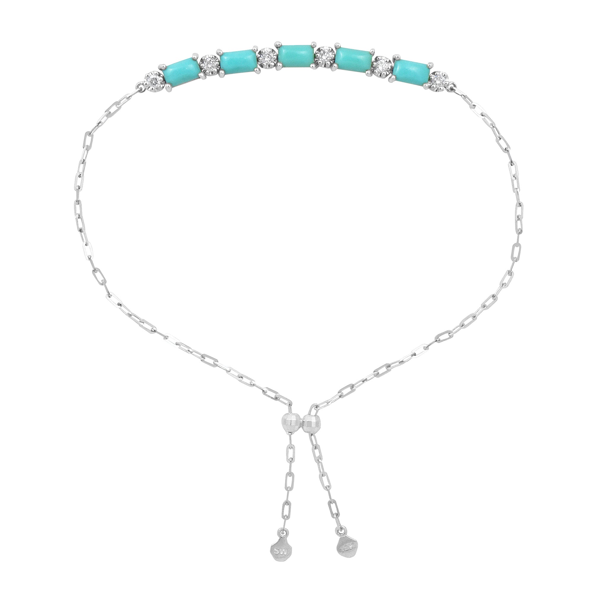 Gemstone 18K Perfect Fit Cabochon Bracelet