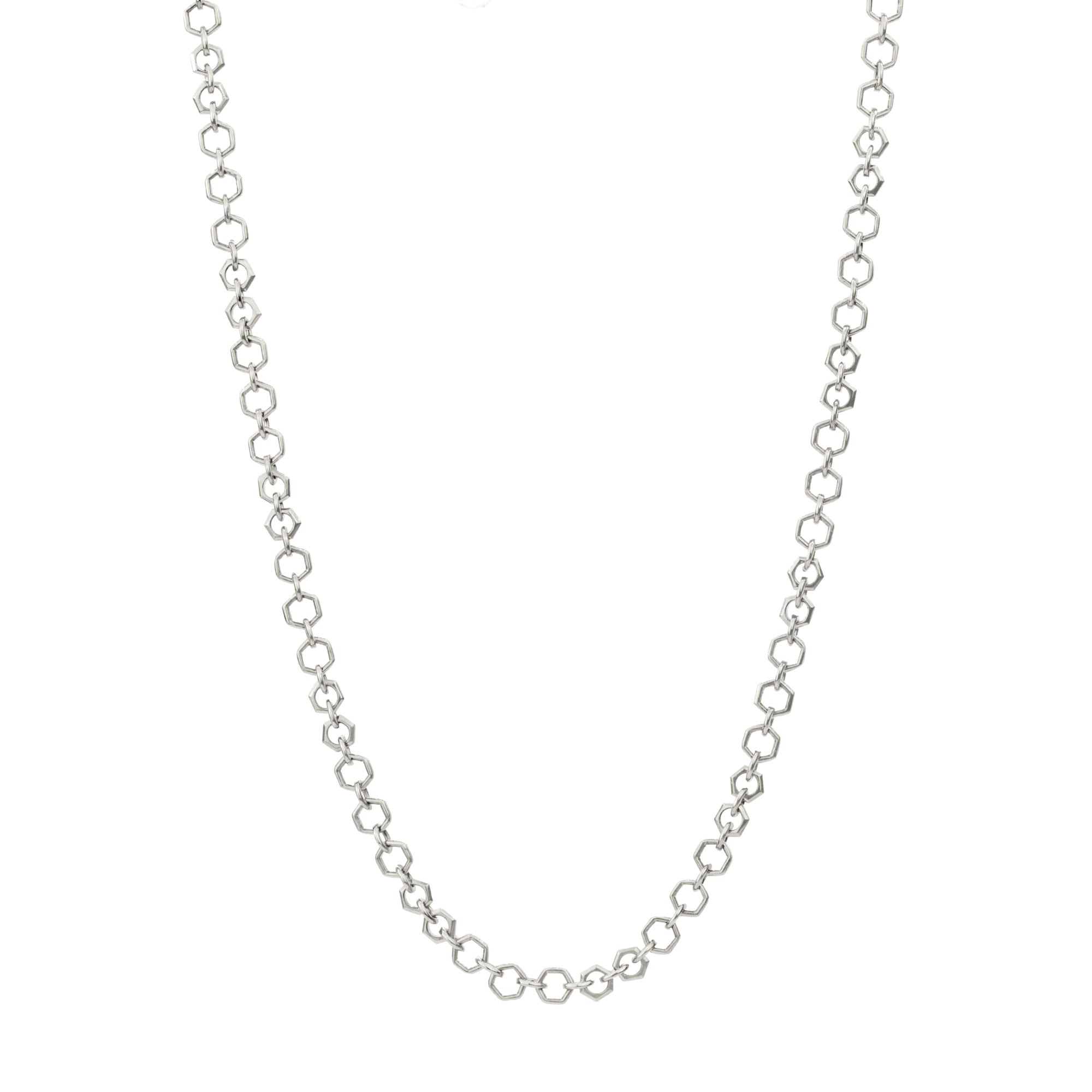 Cadena de panal gruesa hecha a mano de 14 quilates