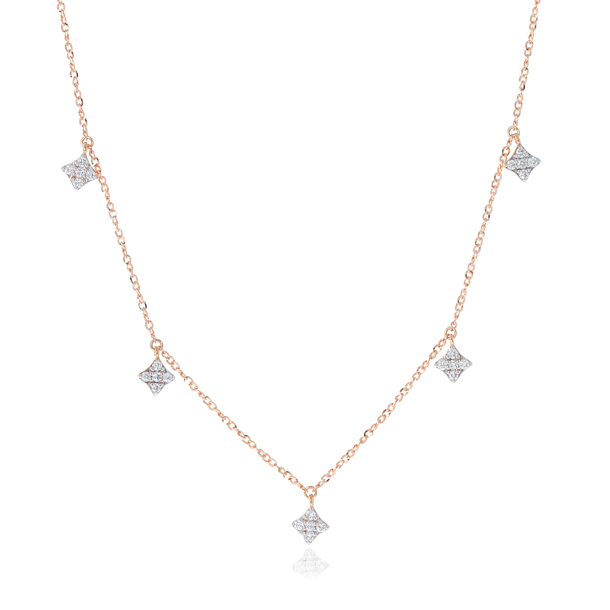 Le Grande 18K Diamond Star Charm Necklace