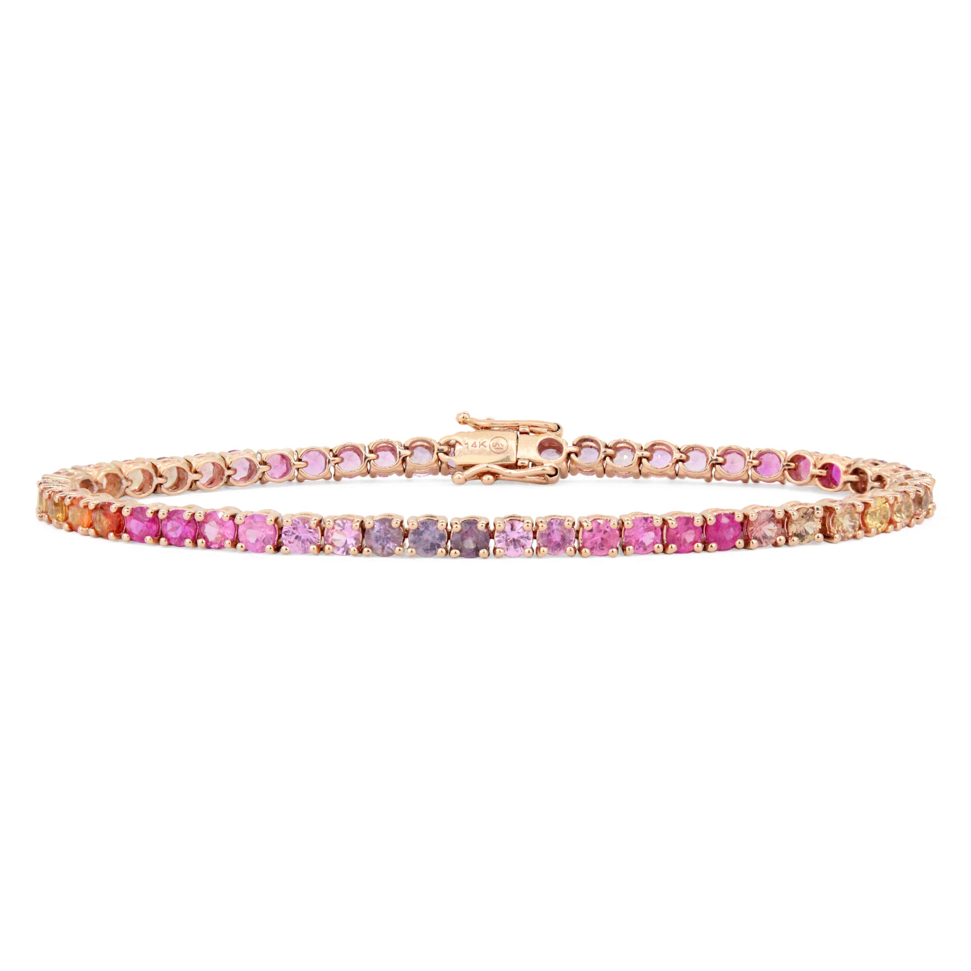 Ombre Tennis Bracelet in 14K Gold By Stevie Wren
