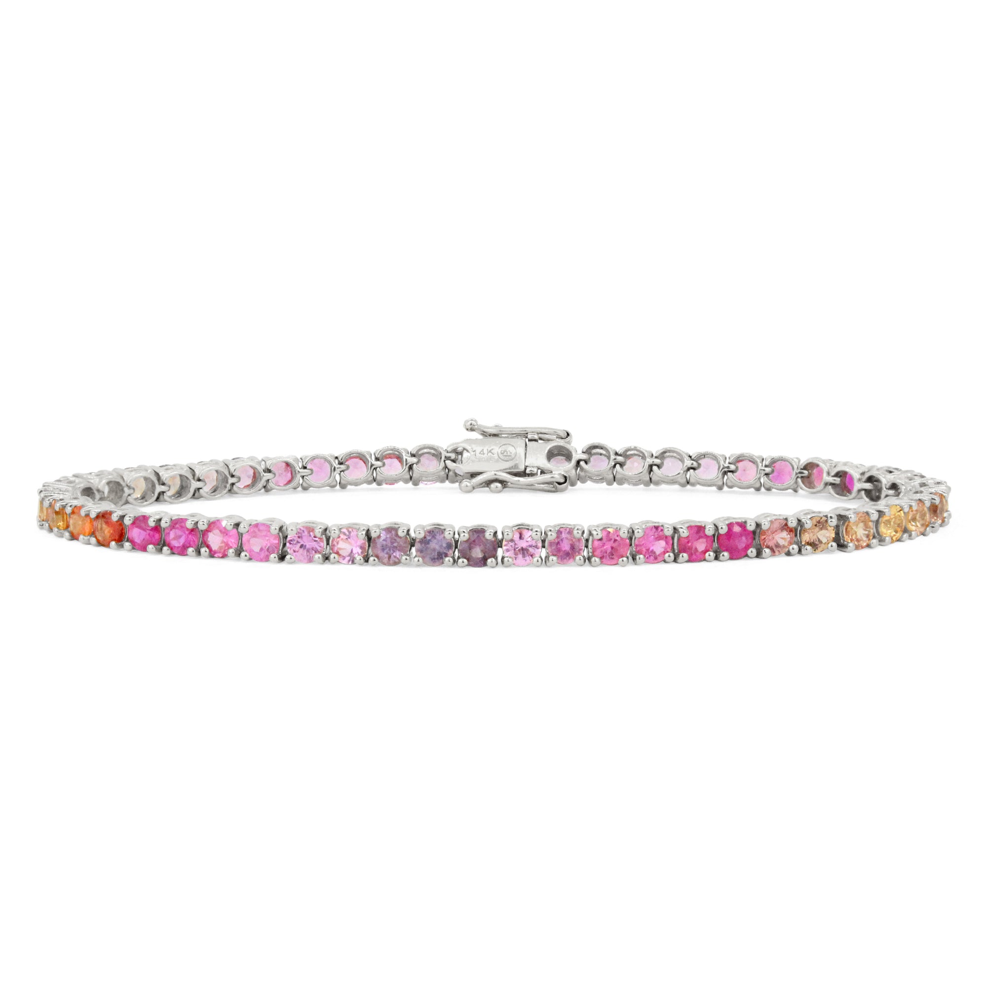 Ombre Tennis Bracelet in 14K Gold By Stevie Wren