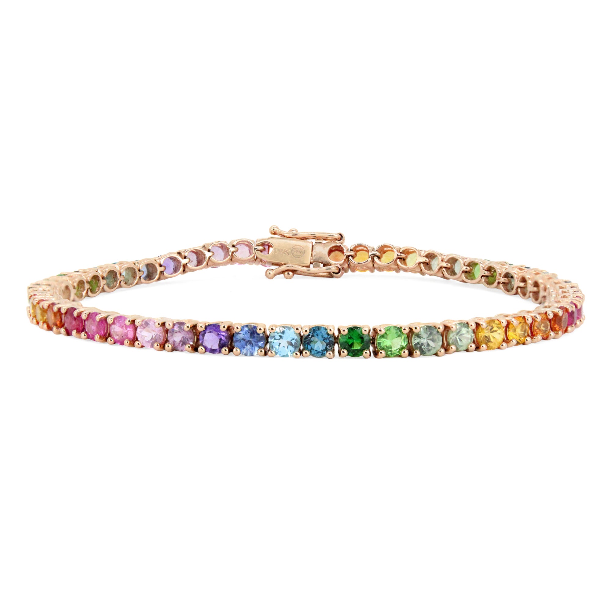 Ombre Tennis Bracelet in 14K Gold By Stevie Wren