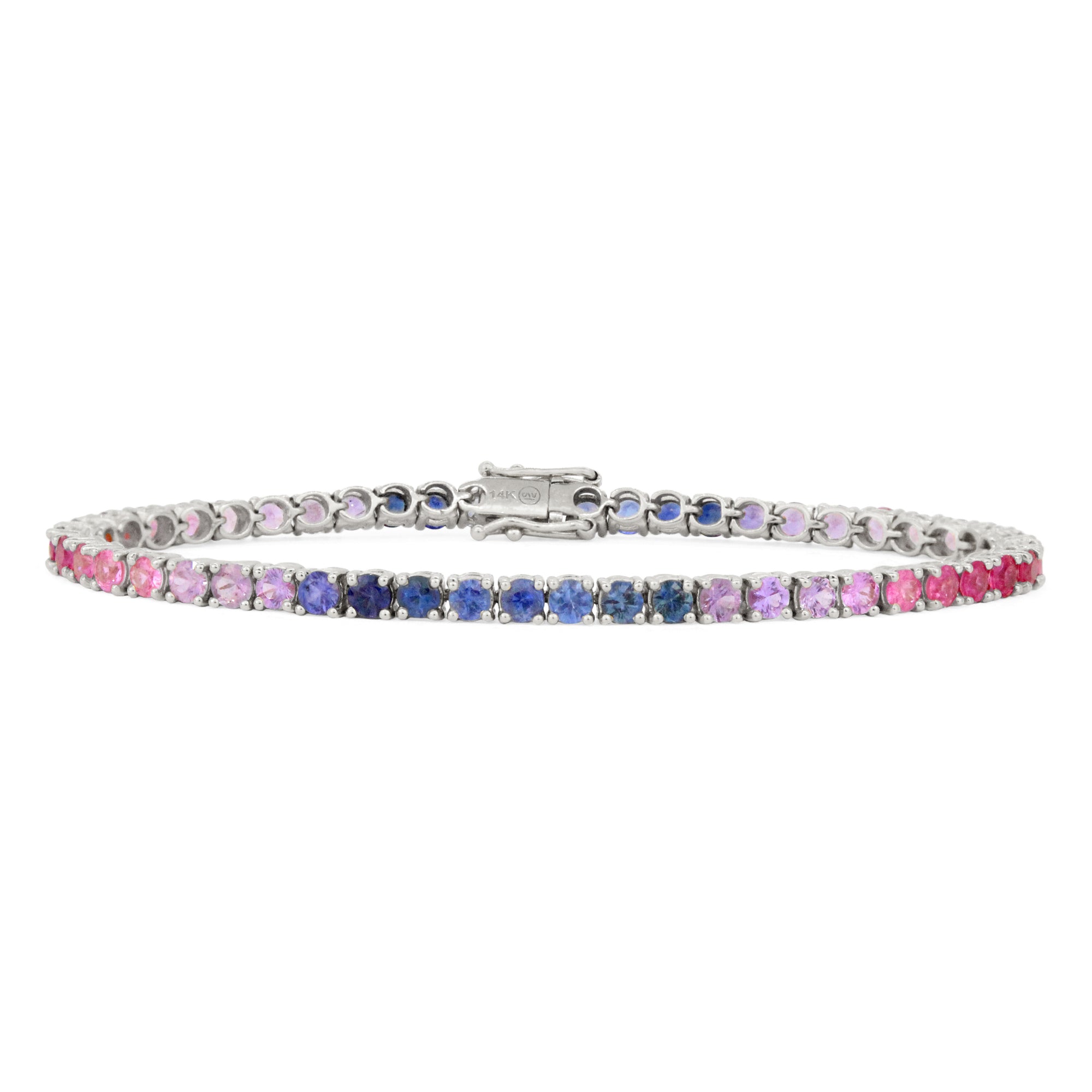 Ombre Tennis Bracelet in 14K Gold By Stevie Wren