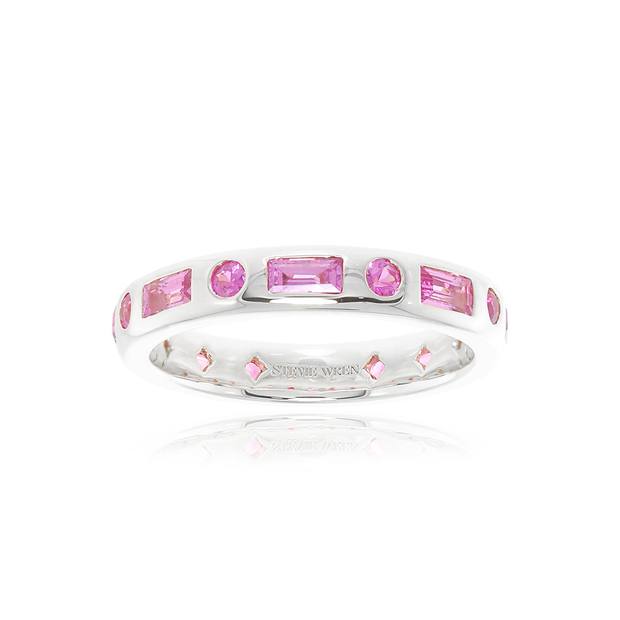 La alianza de eternidad de oro de 18 quilates Moxie