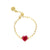 Gemstone Heart 18K "Perfect Fit" Ring