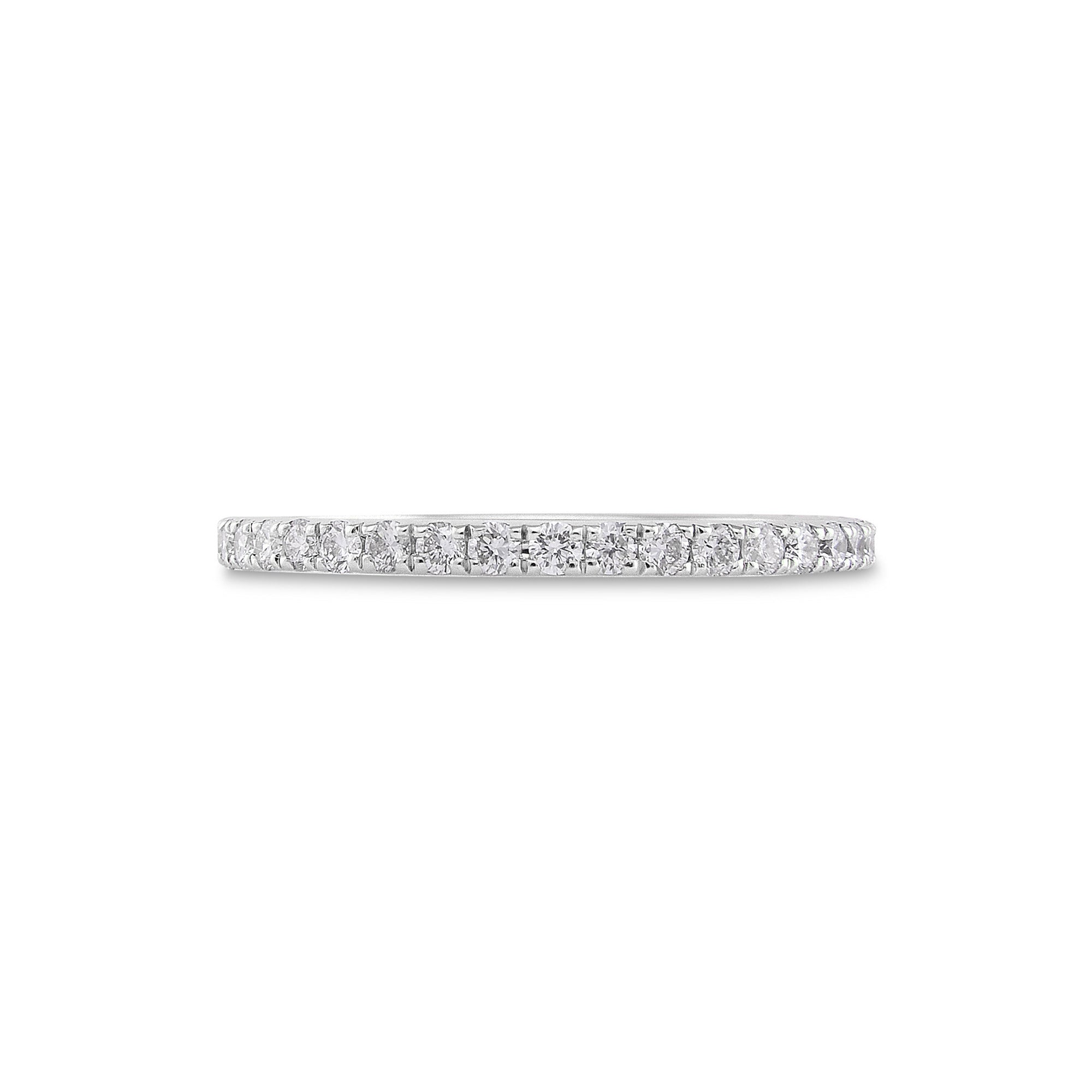 Gemstone 14K Micro Pave Eternity Band