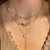 Peace, Love, & Luck Gemstone & Diamond GemDropp Necklace