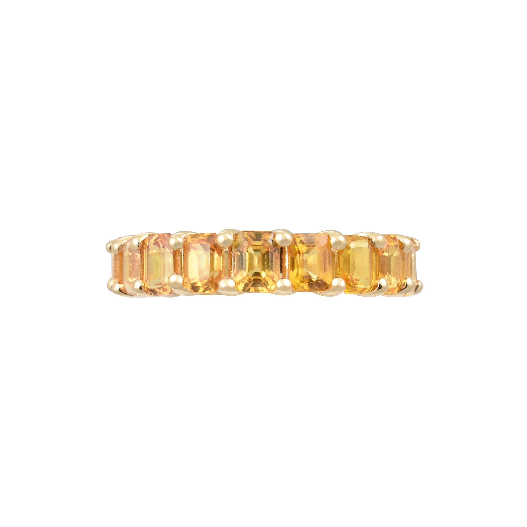Ombre Gemstone Eternity Ring in 14K Gold
