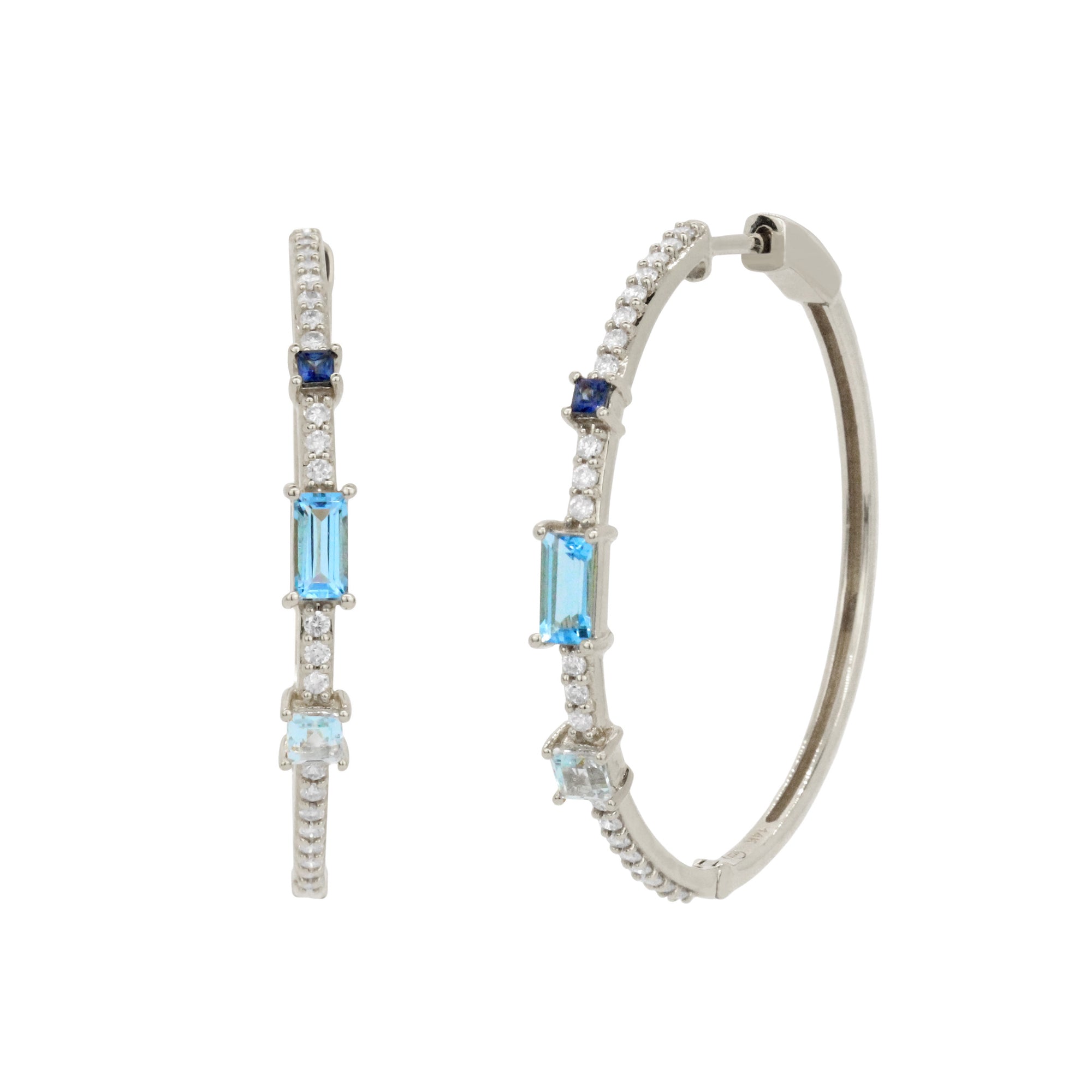 The Game Changer 14K Gemstone Hoops
