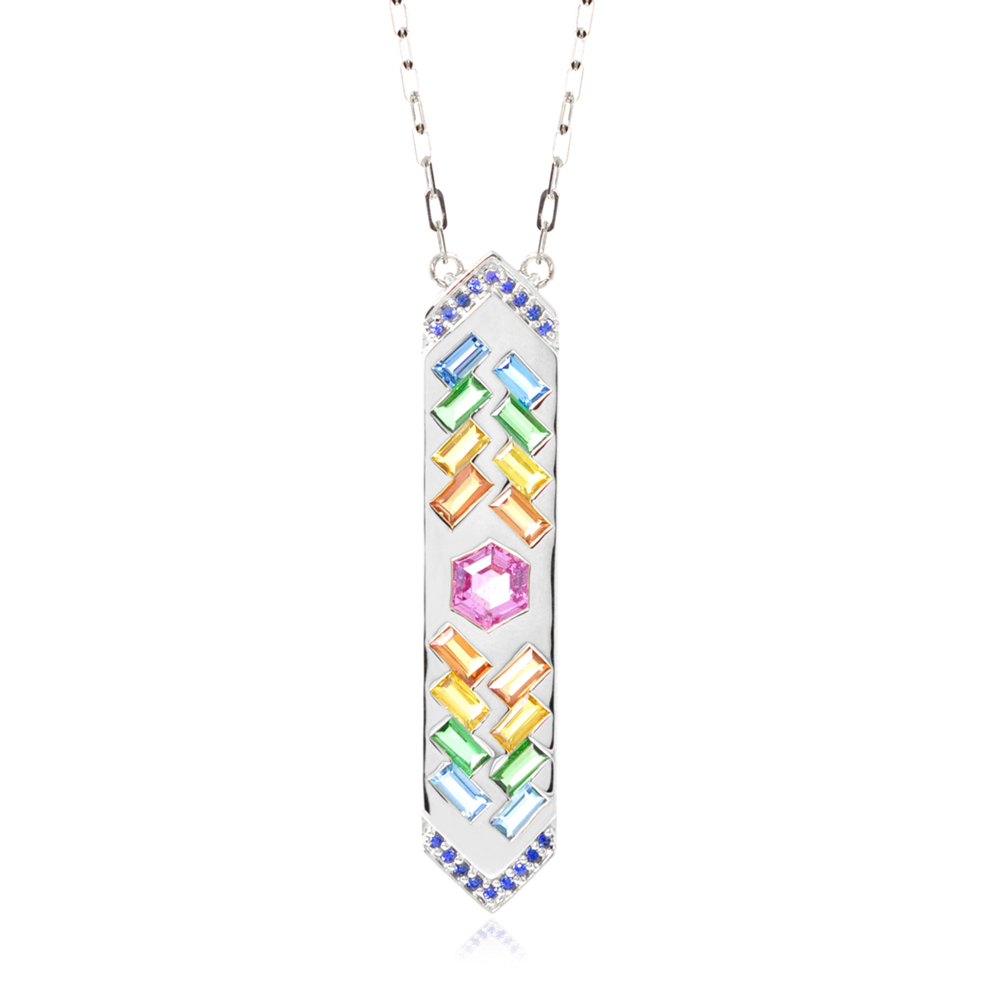 The Guardian 18K Gemstone Talisman Necklace