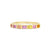 Princess & Round Cut 14K Bar Set Gemstone Ring